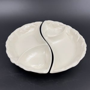 Vintage Belmar California Chip and Dip Platter: Mid-Century Modern Serving Set