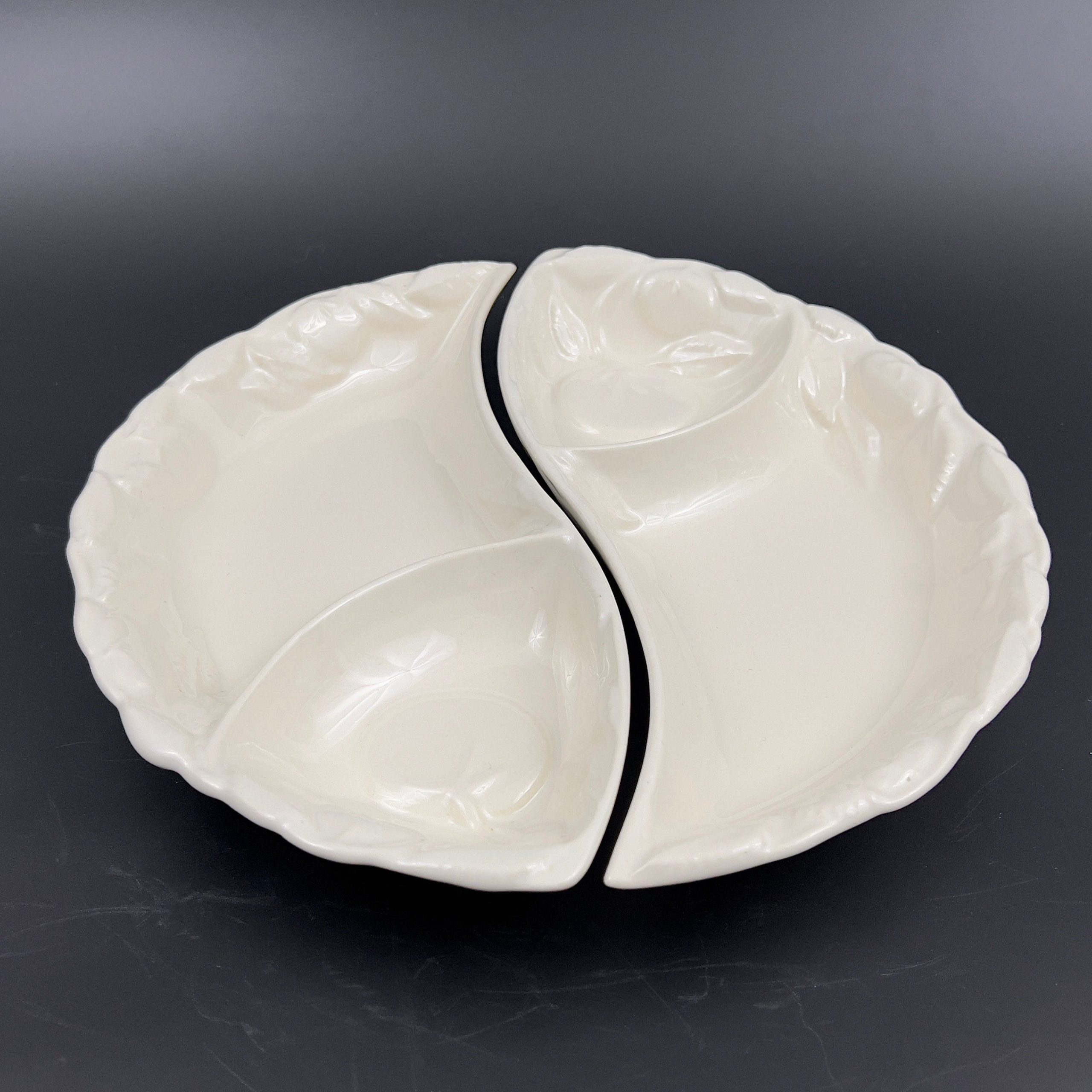 Vintage Belmar California Chip and Dip Platter: Mid-Century Modern Serving Set