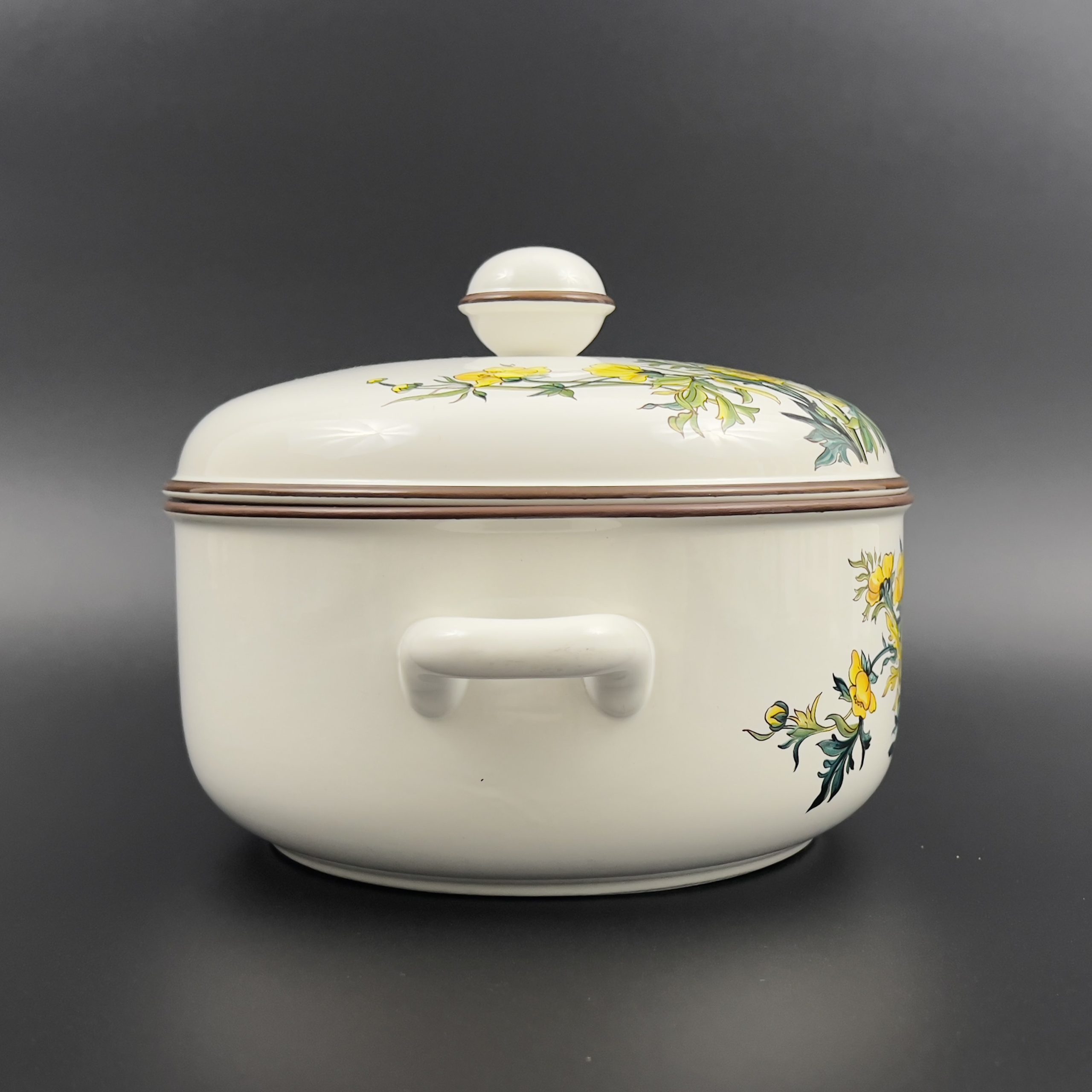 Vintage Villeroy & Boch Botanica Tureen: Yellow Floral Casserole - Image 6