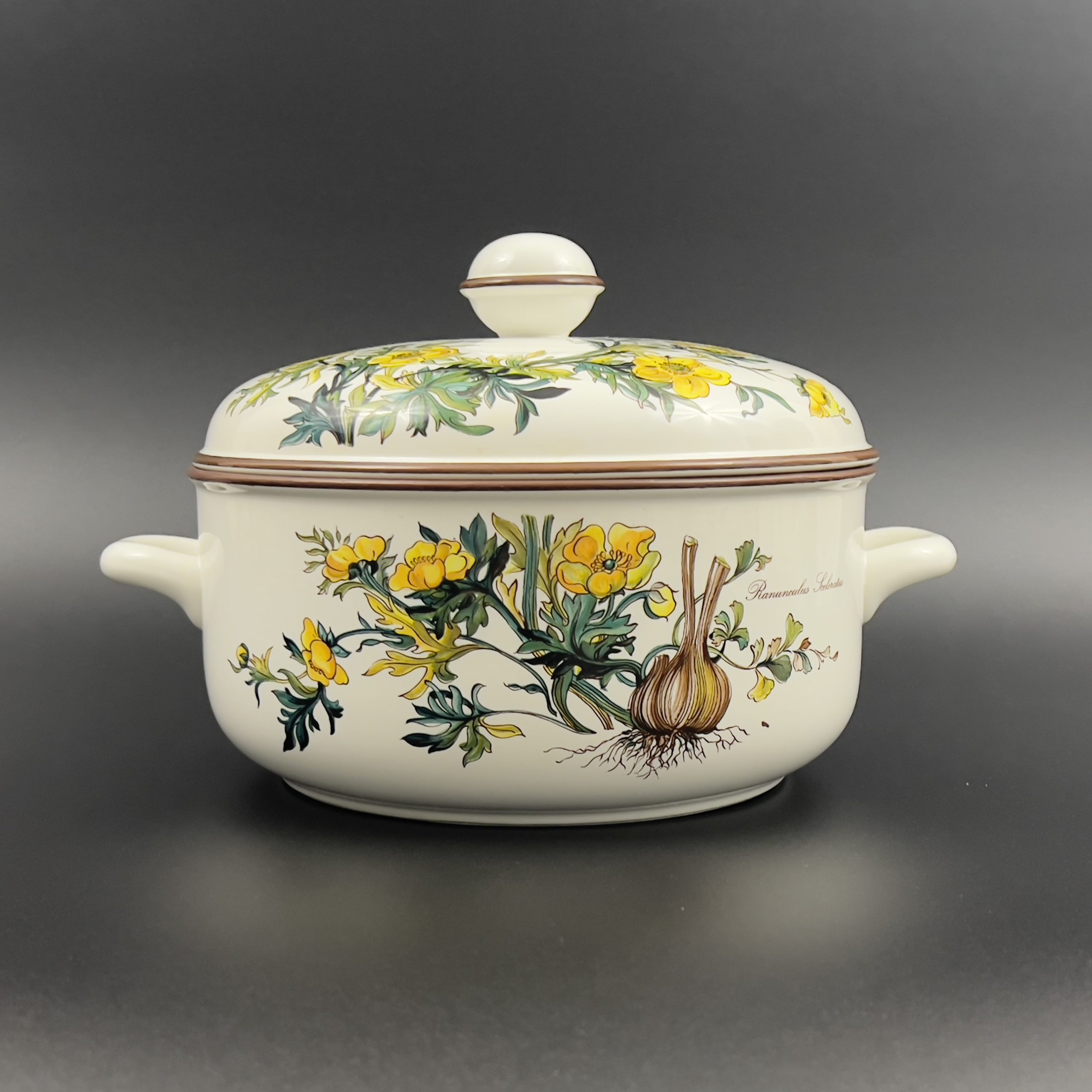 Vintage Villeroy & Boch Botanica Tureen: Yellow Floral Casserole