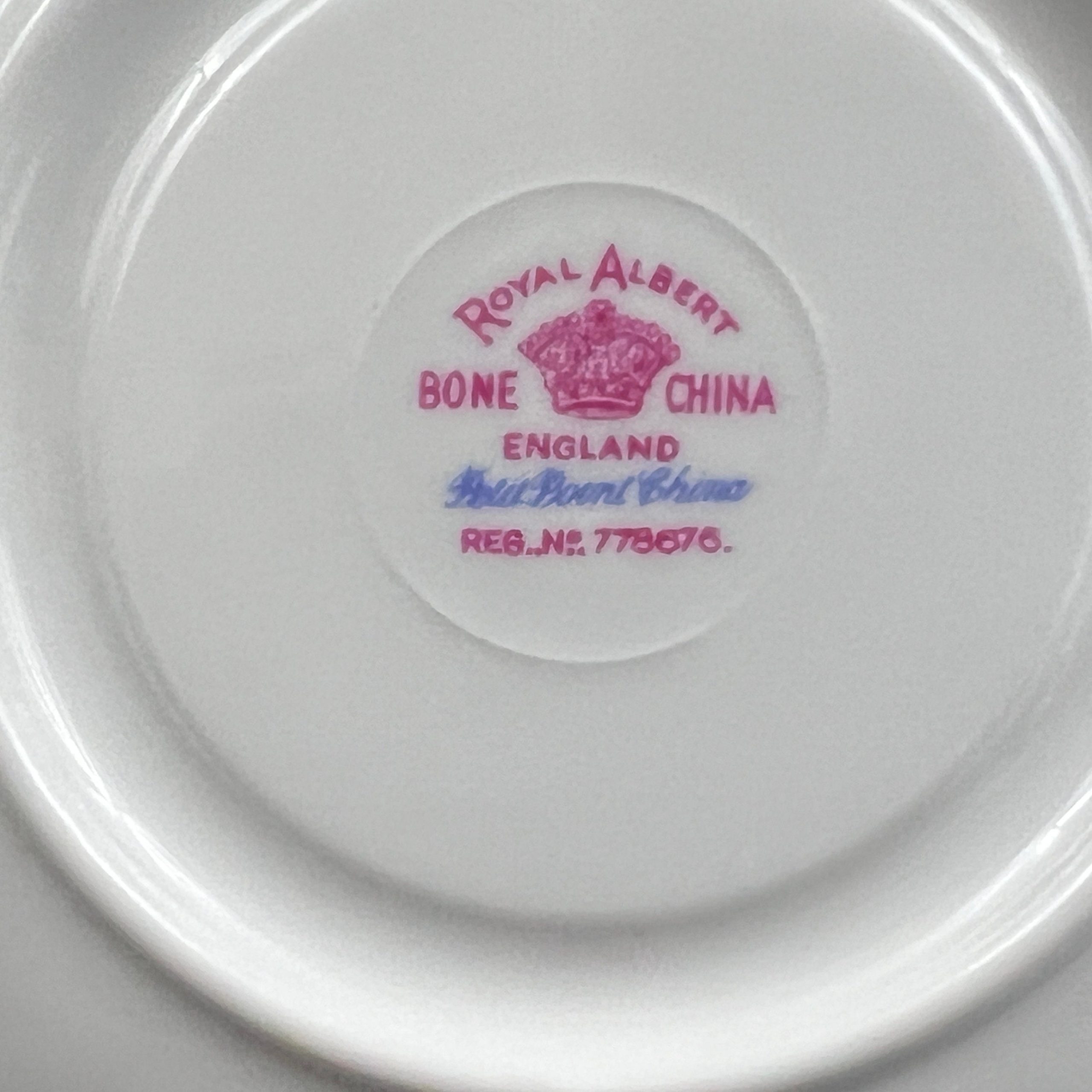 Vintage Royal Albert Petit Point Tea Cup and Saucer: 1940s English Bone China - Image 10