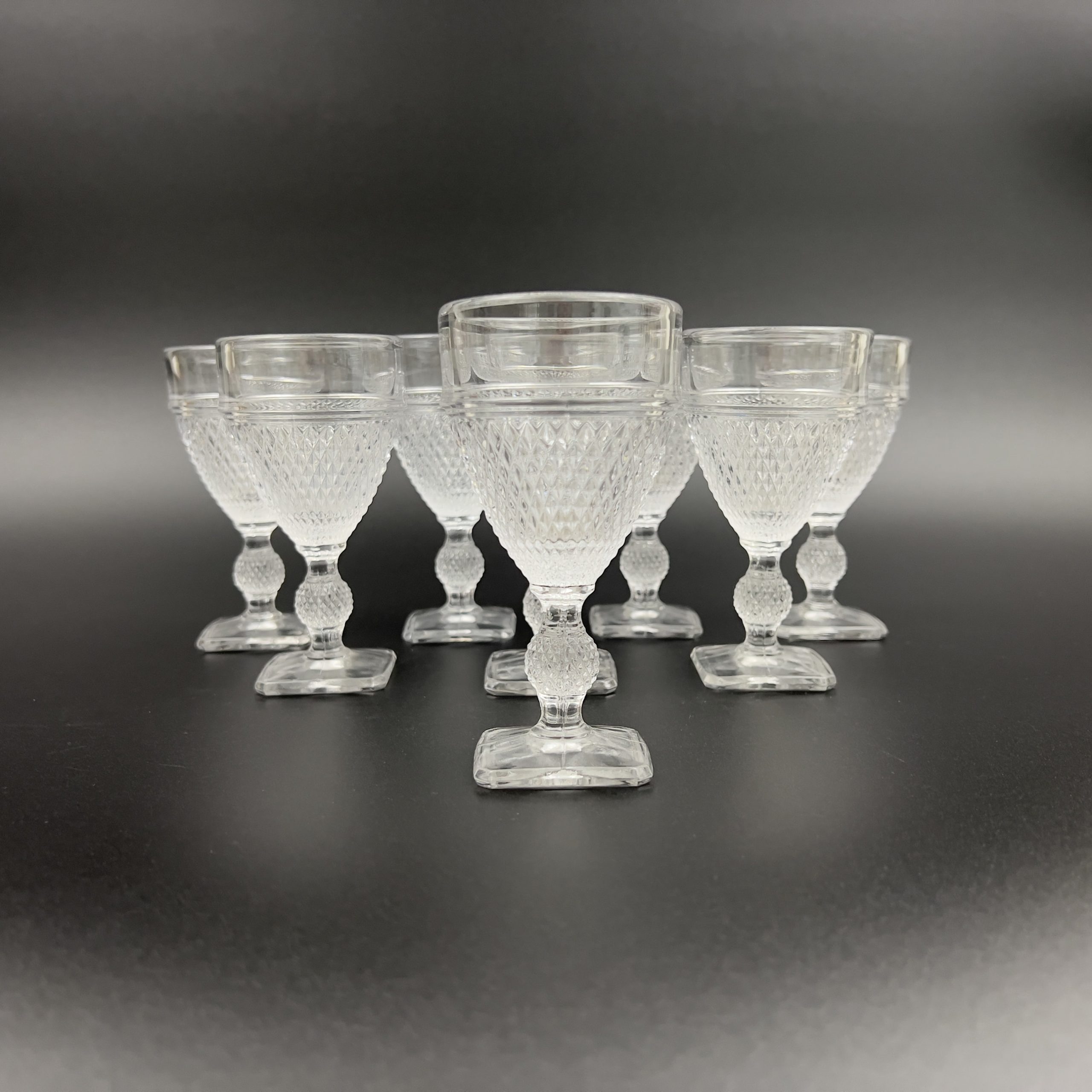 Vintage Art Deco Wine Glasses Set: Cambridge Mt. Vernon, 1930s Hollywood Regency - Image 3