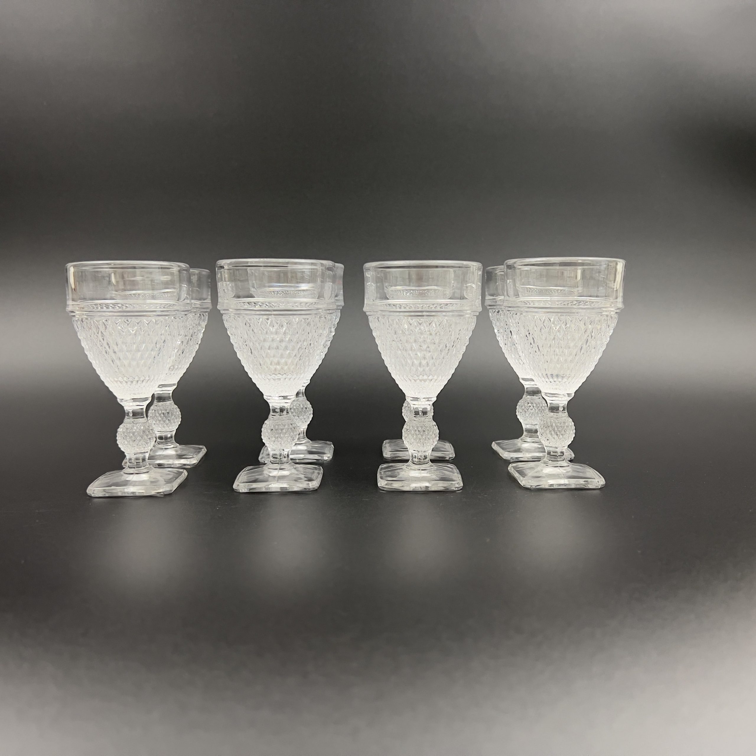 Vintage Art Deco Wine Glasses Set: Cambridge Mt. Vernon, 1930s Hollywood Regency - Image 5