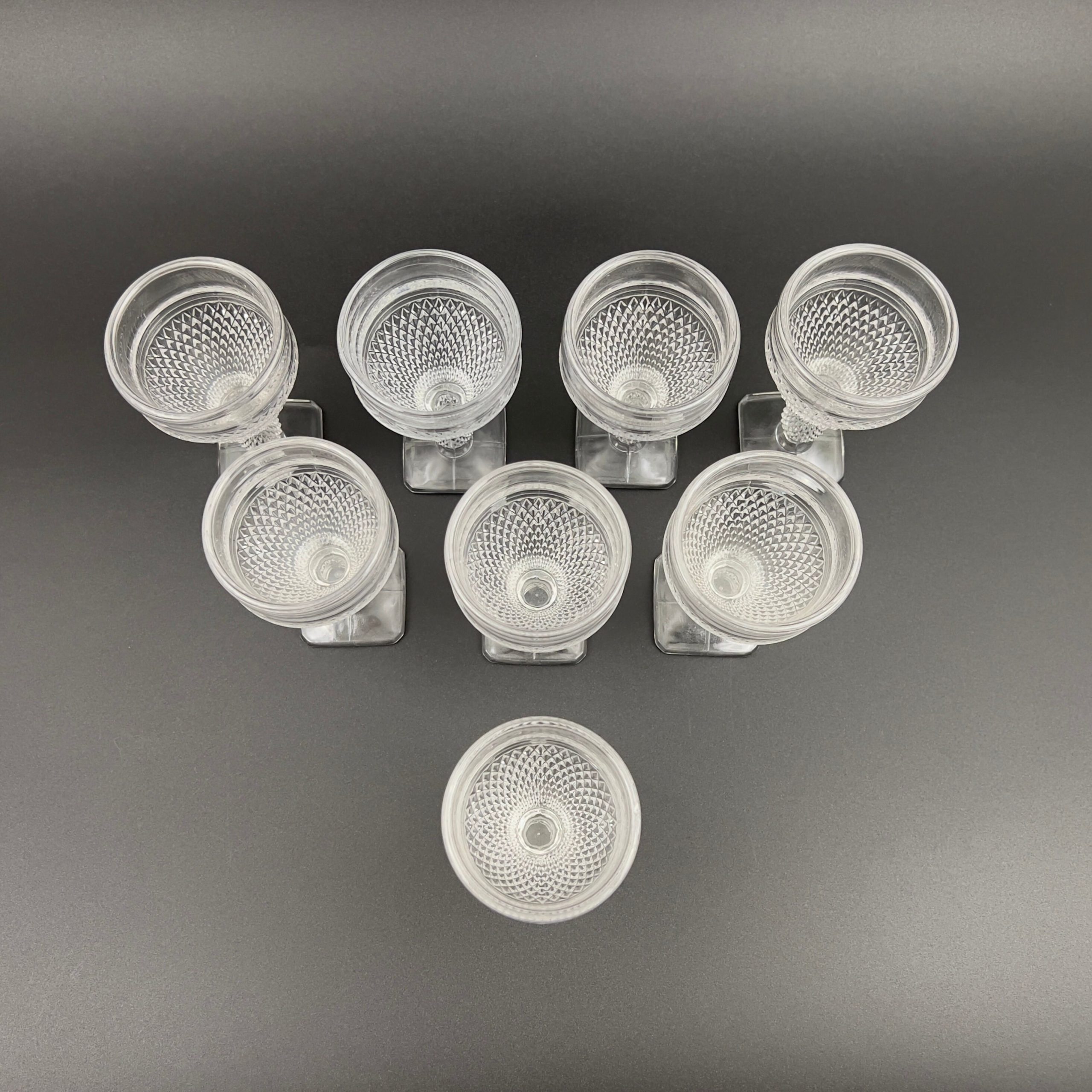 Vintage Art Deco Wine Glasses Set: Cambridge Mt. Vernon, 1930s Hollywood Regency - Image 6
