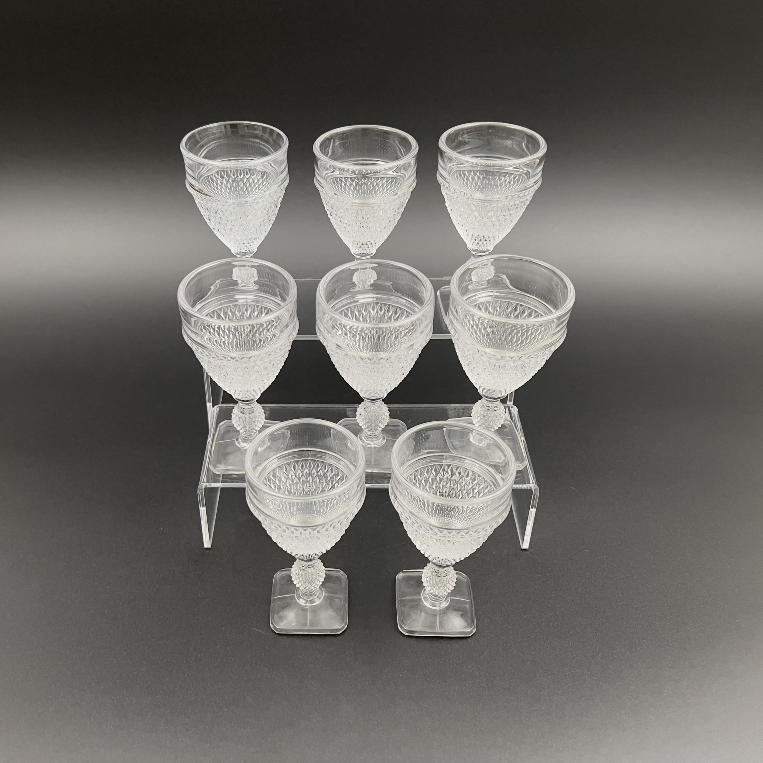 Vintage Art Deco Wine Glasses Set: Cambridge Mt. Vernon, 1930s Hollywood Regency - Image 4