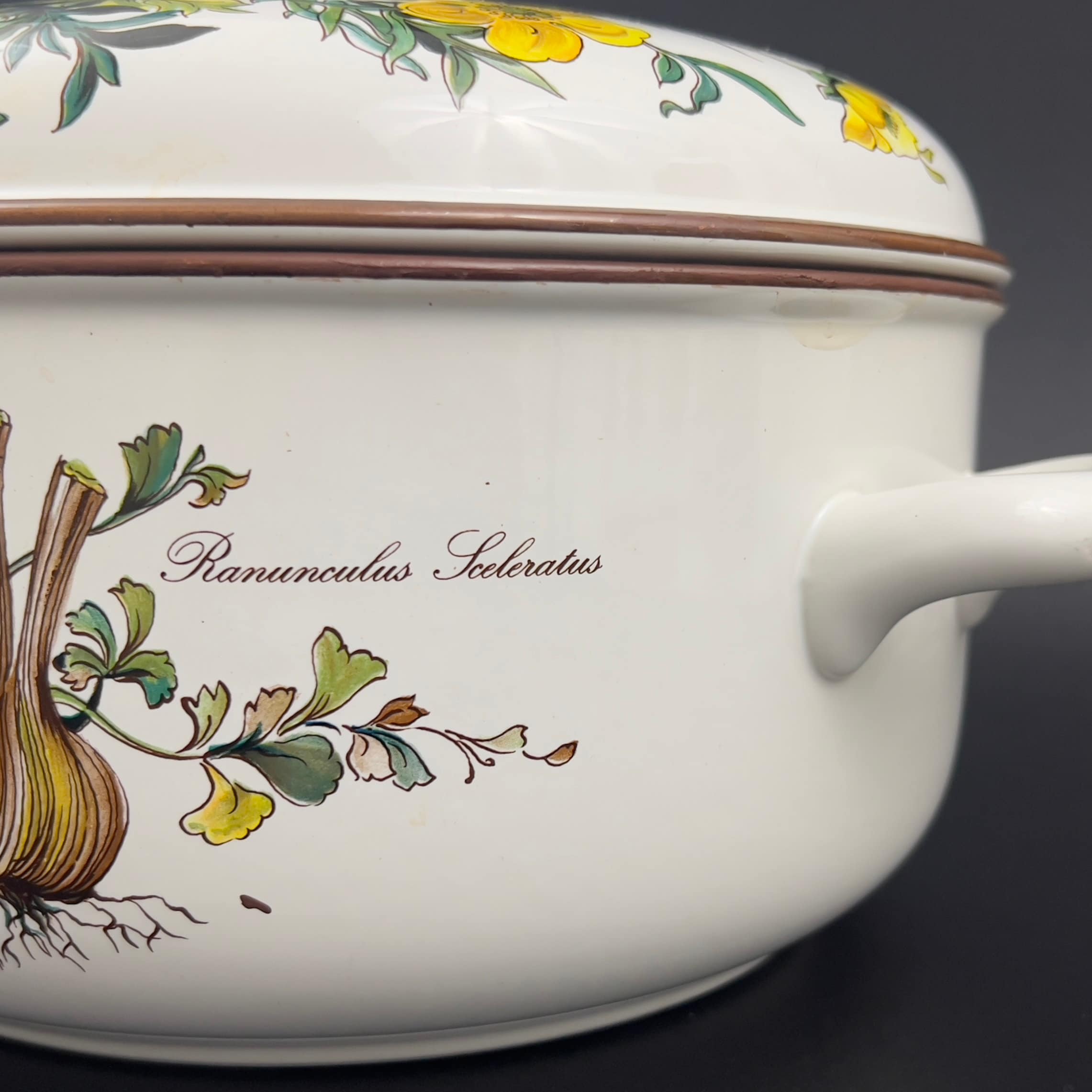 Vintage Villeroy & Boch Botanica Tureen: Yellow Floral Casserole - Image 3