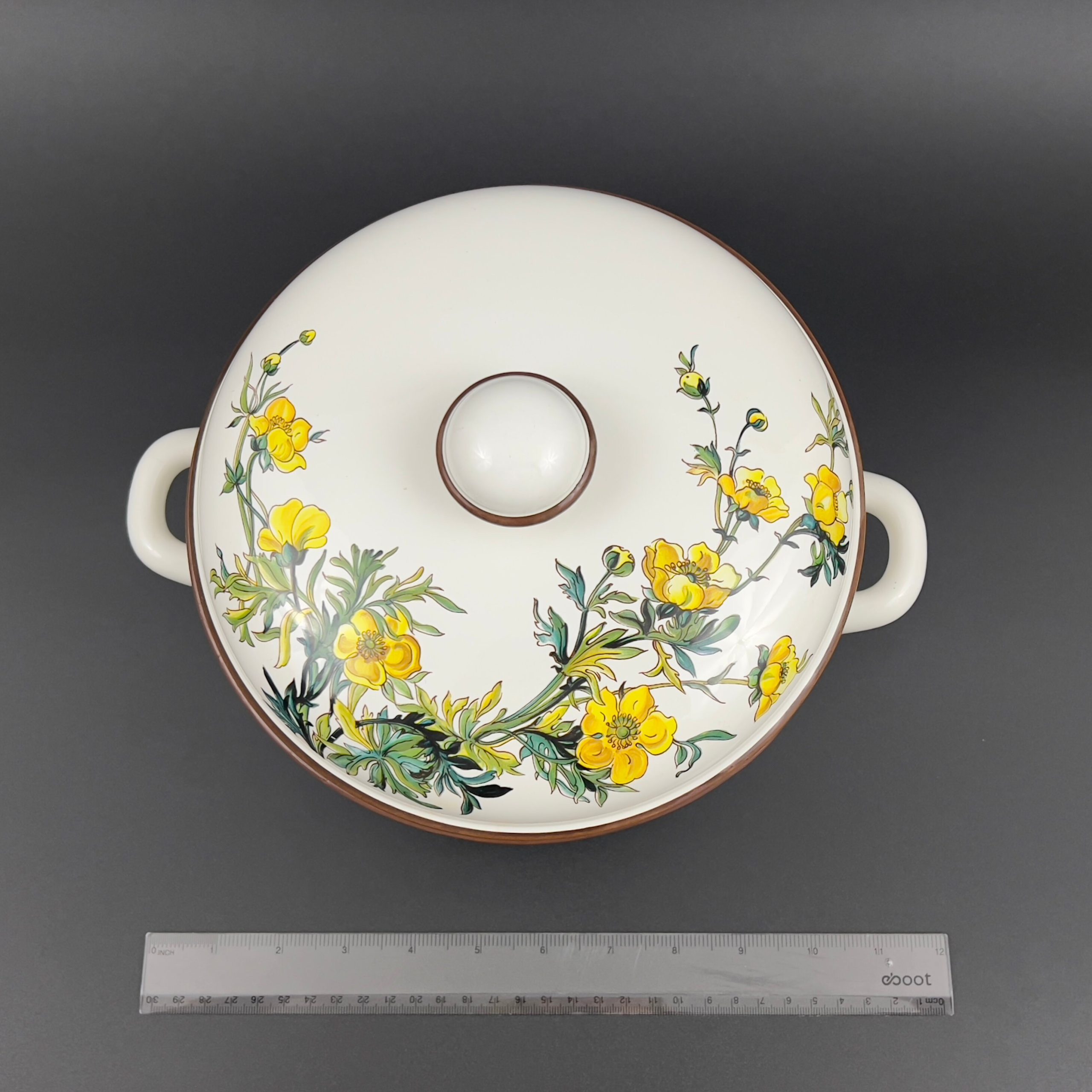 Vintage Villeroy & Boch Botanica Tureen: Yellow Floral Casserole - Image 4