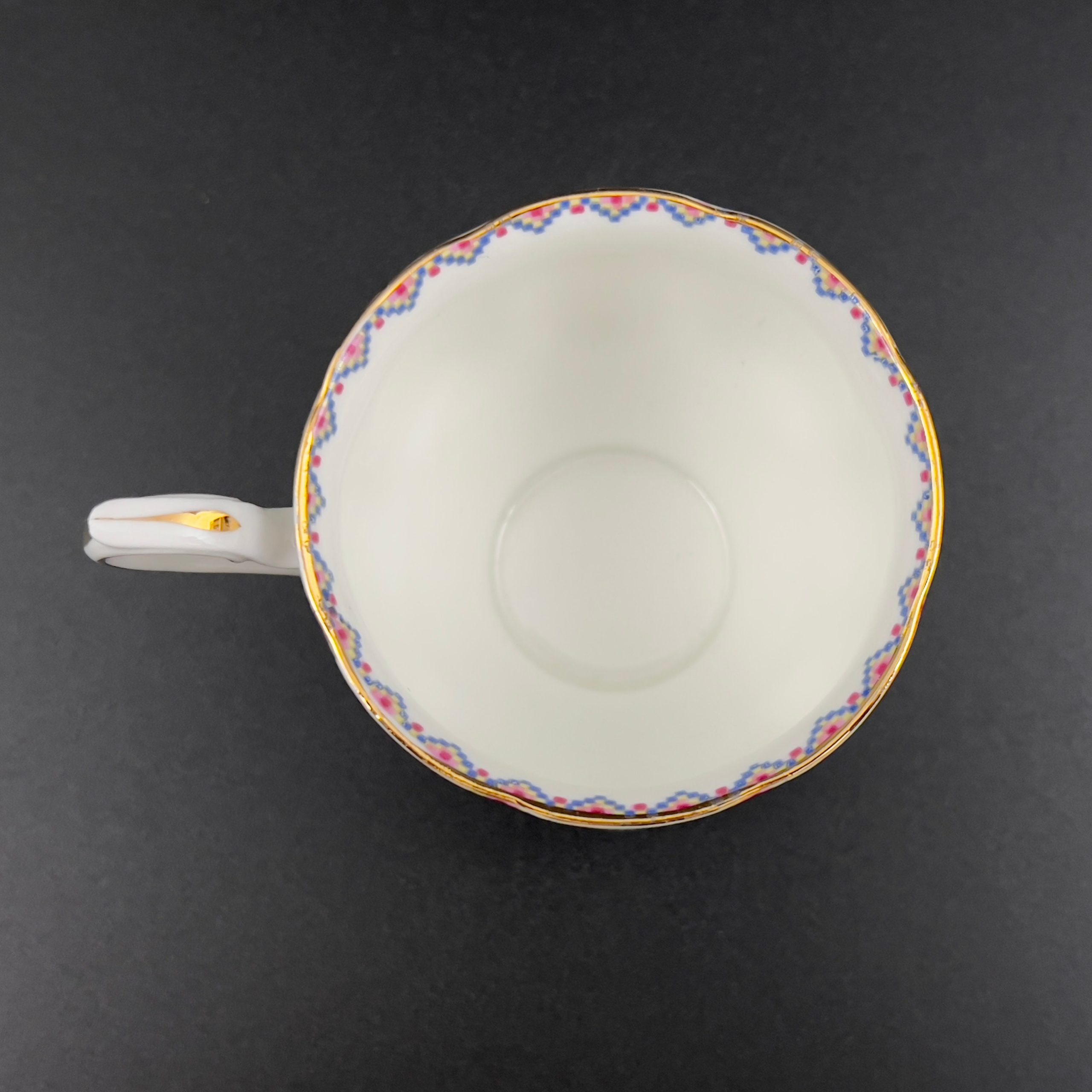 Vintage Royal Albert Petit Point Tea Cup and Saucer: 1940s English Bone China - Image 8
