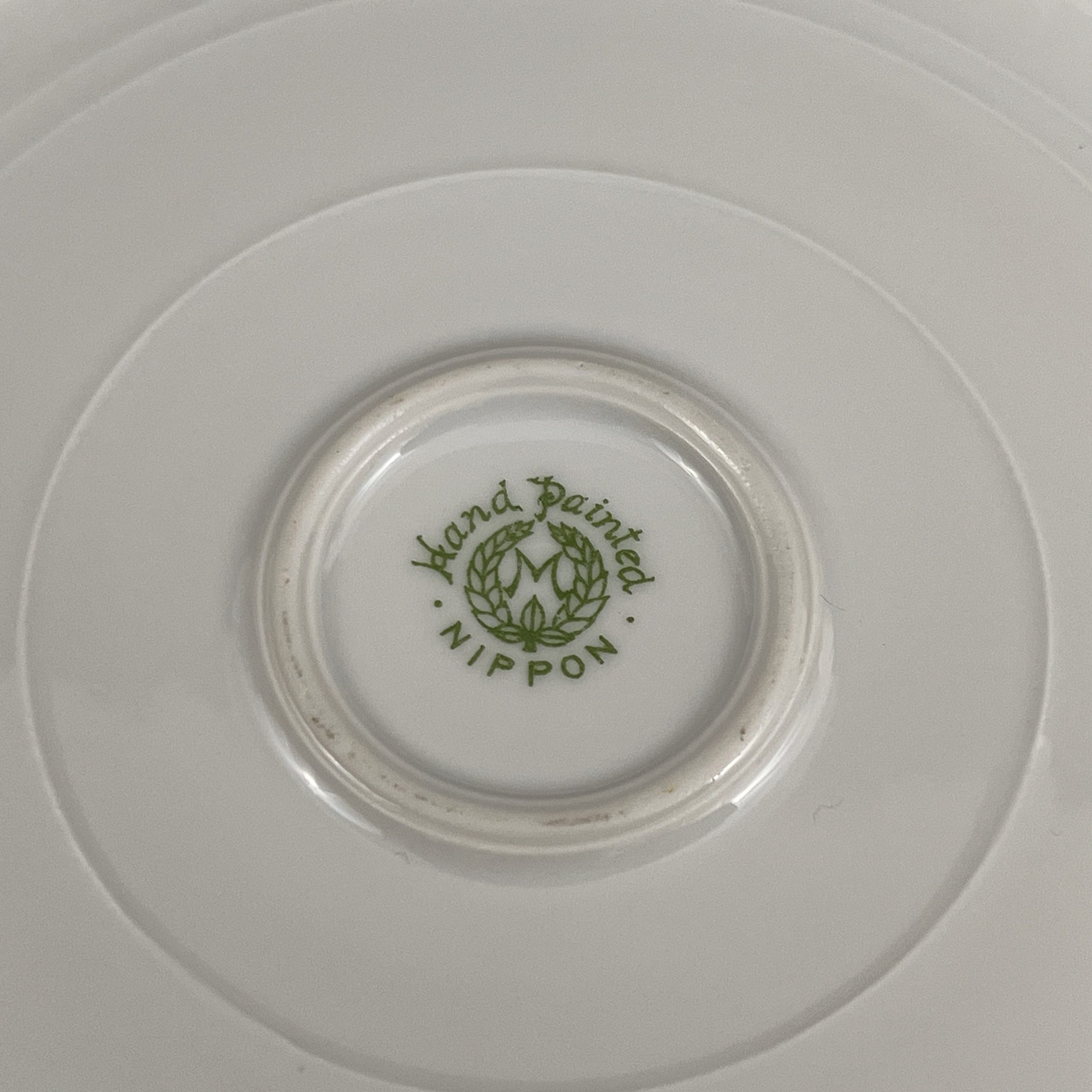 Antique Nippon Candy Dish: Morimura Hand-Painted Floral Plate with Gold Accent - Image 11