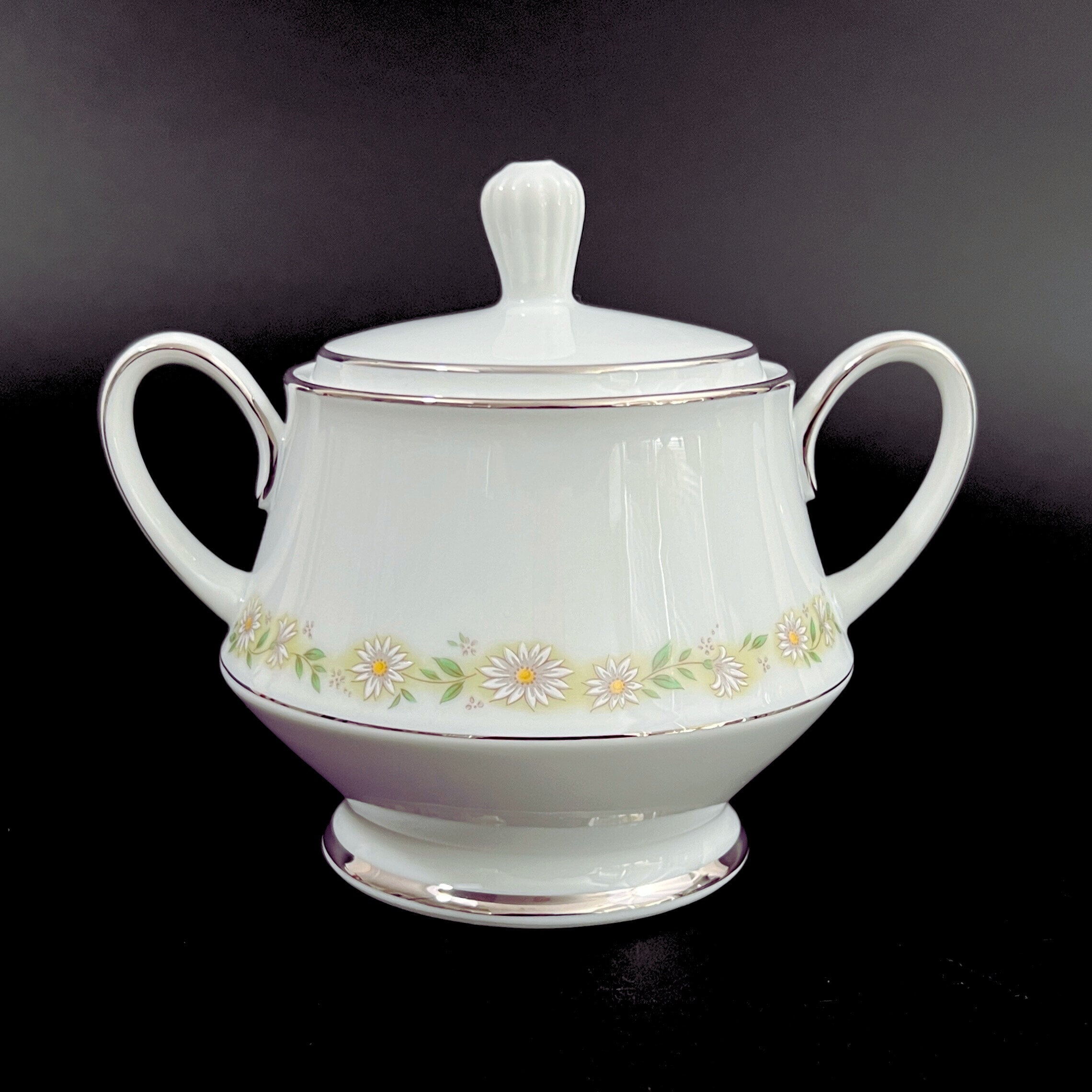 Vintage Noritake Trilby Cream and Sugar Set: Mid-Century Daisy Pattern - Image 4