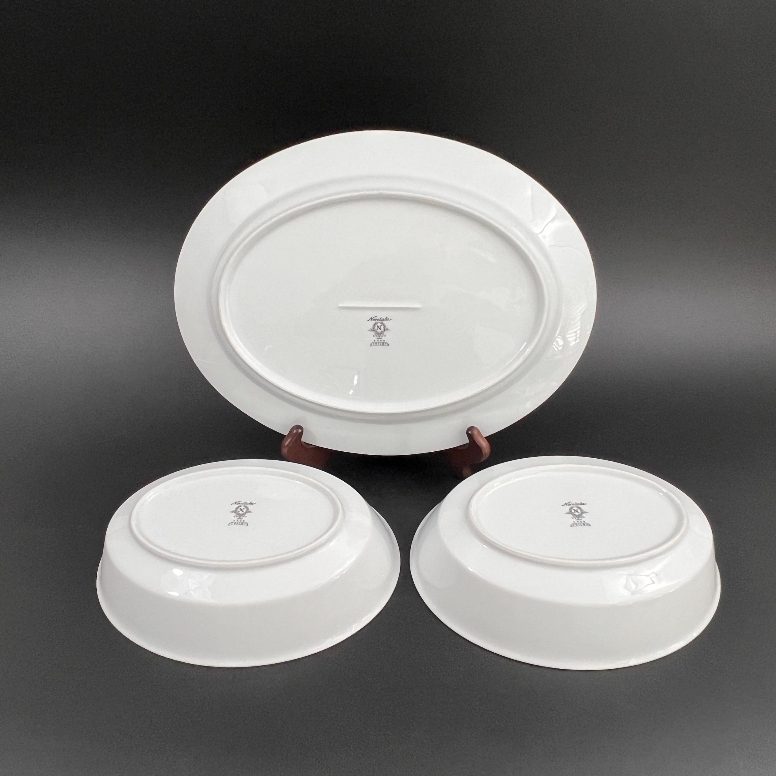 Noritake Trilby Serving Set: Mid-Century Oval Platter and Bowls - Image 10