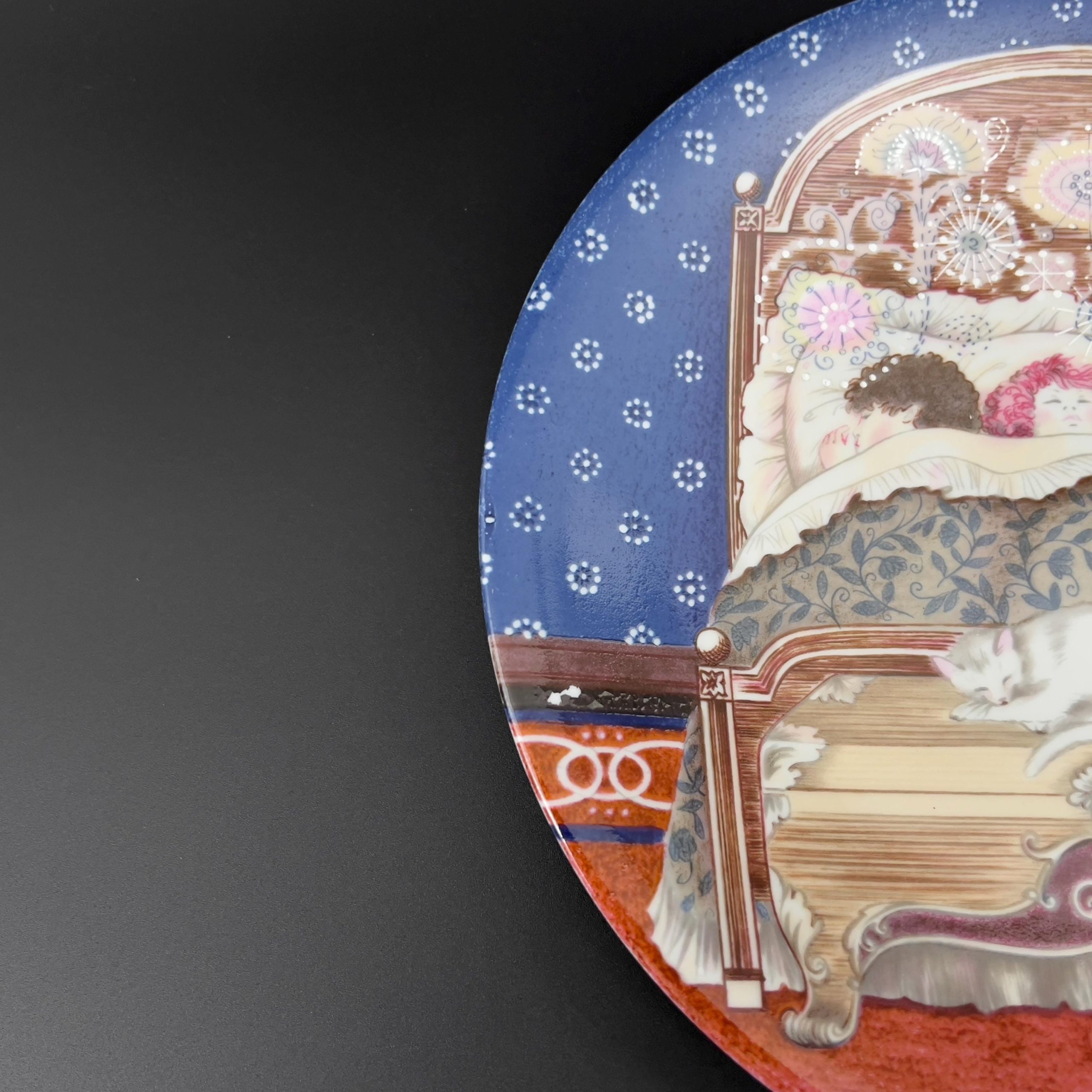 Vintage Limoges Christmas Plate: Haviland 'Twas Night Before Christmas, 1981 - Image 8