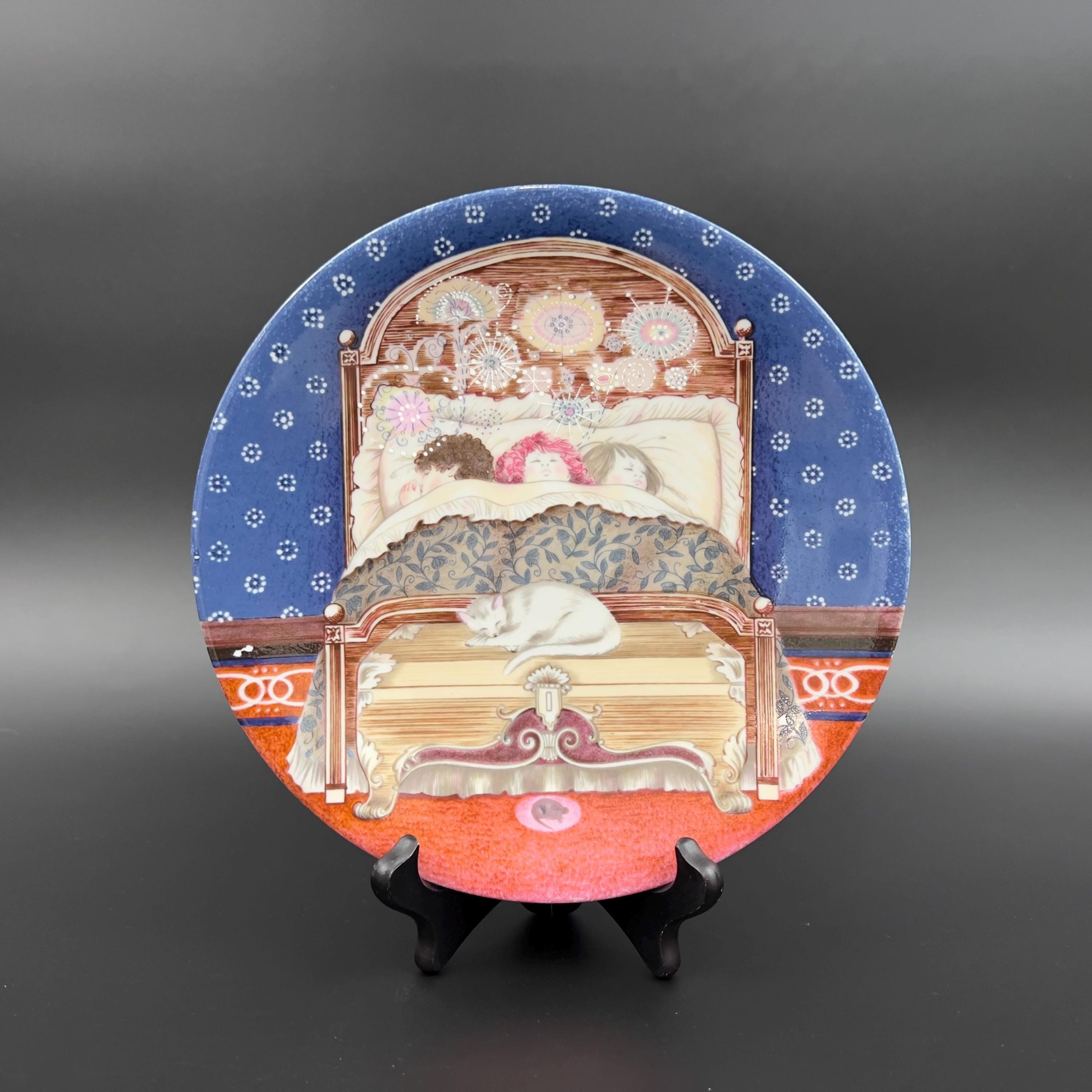 Vintage Limoges Christmas Plate: Haviland 'Twas Night Before Christmas, 1981 - Image 3