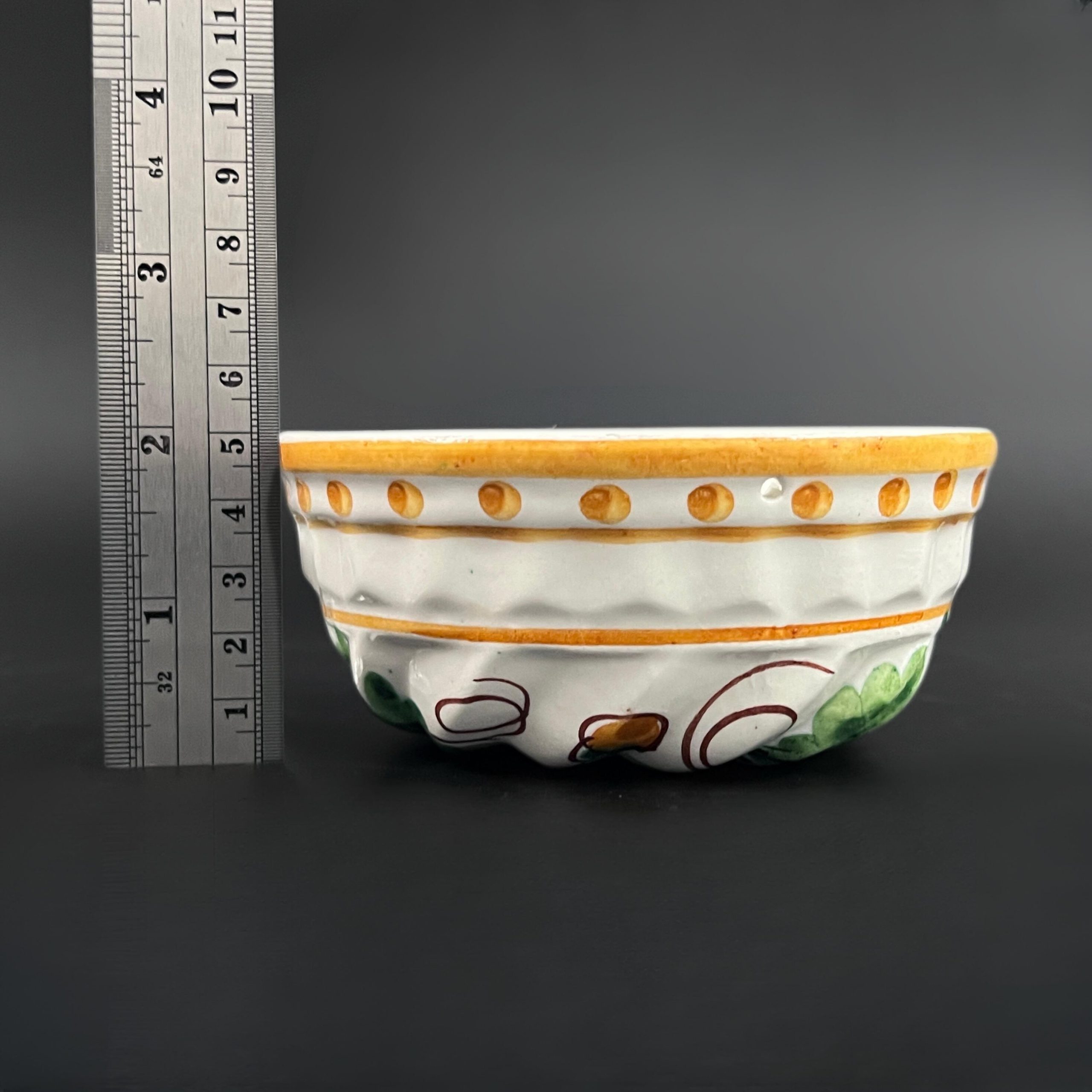 Vintage Italian Ceramic Molds: Hand-Painted Acorn Decor, Set of Two - Image 10
