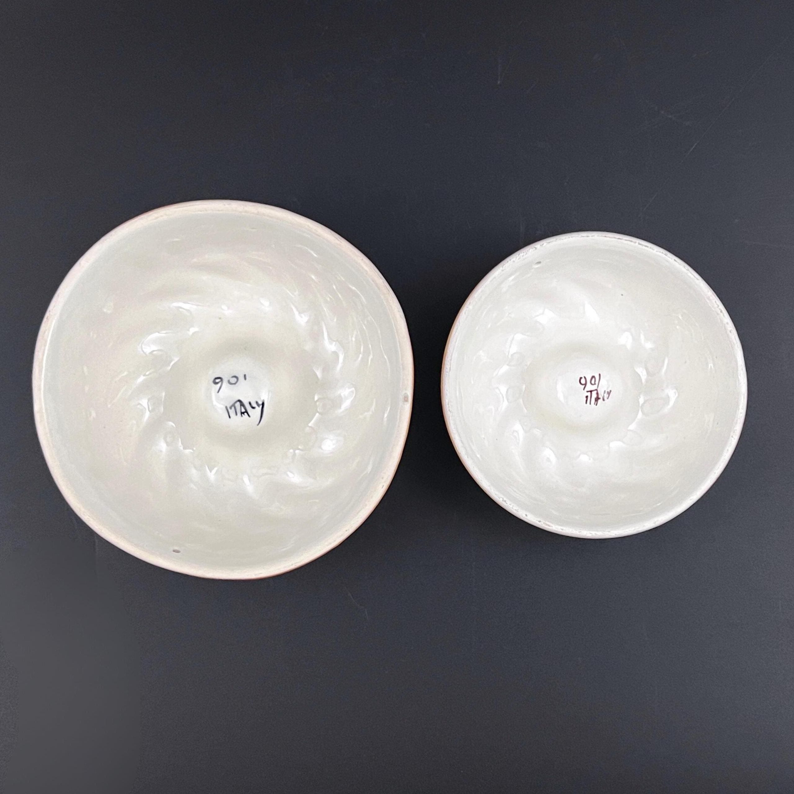 Vintage Italian Ceramic Molds: Hand-Painted Acorn Decor, Set of Two - Image 11