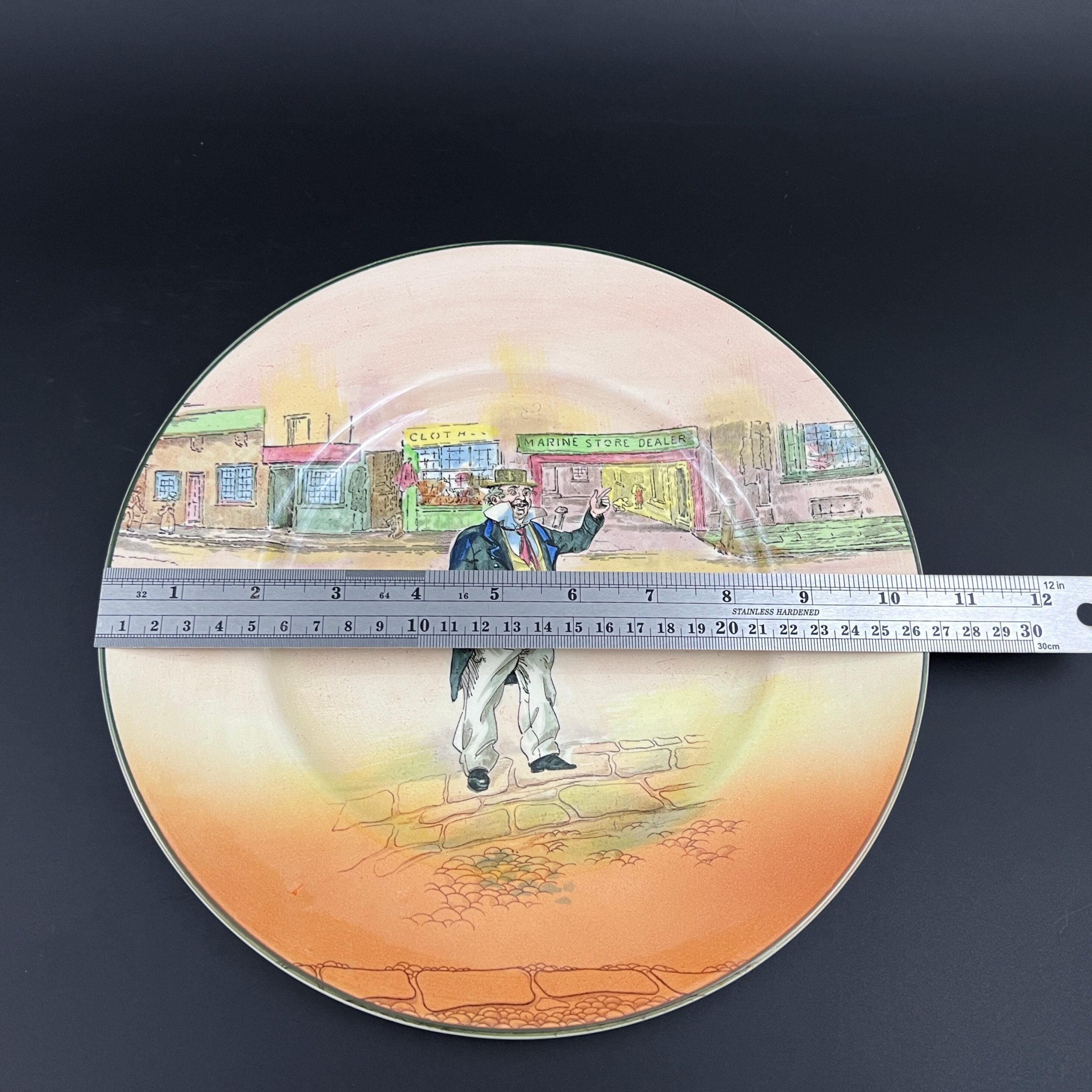Antique Royal Doulton Dickens Ware Plates: Mr. Micawber & Captain Cuttle - Image 8