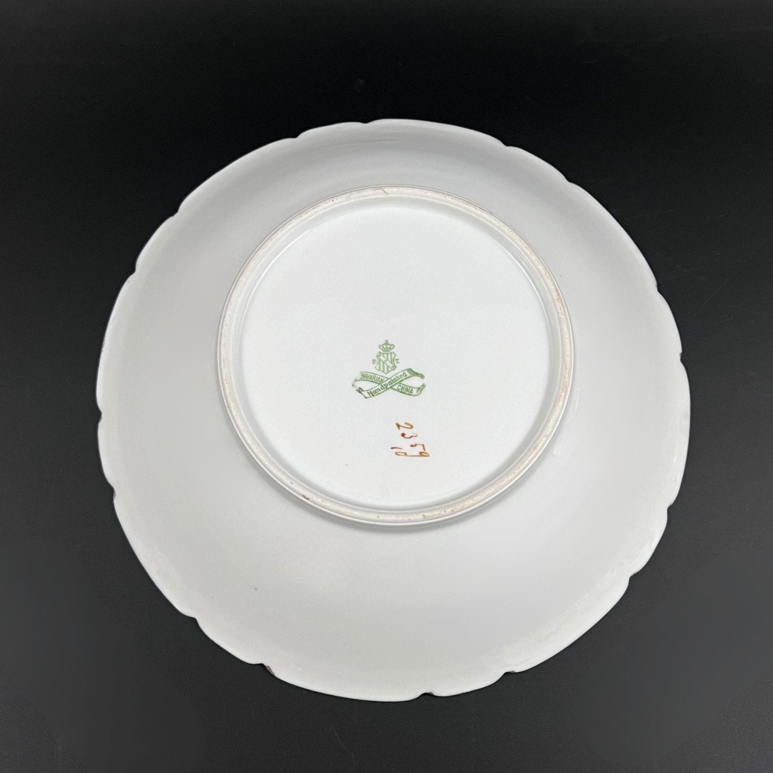 Antique Tirschenreuth Porcelain Bowl: Art Nouveau Hand-Painted Fruit, 18K Gold - Image 11