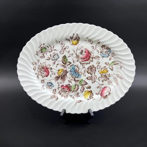 Johnson Bros Staffordshire Bouquet Platter: 14 Inch Vintage Ironstone