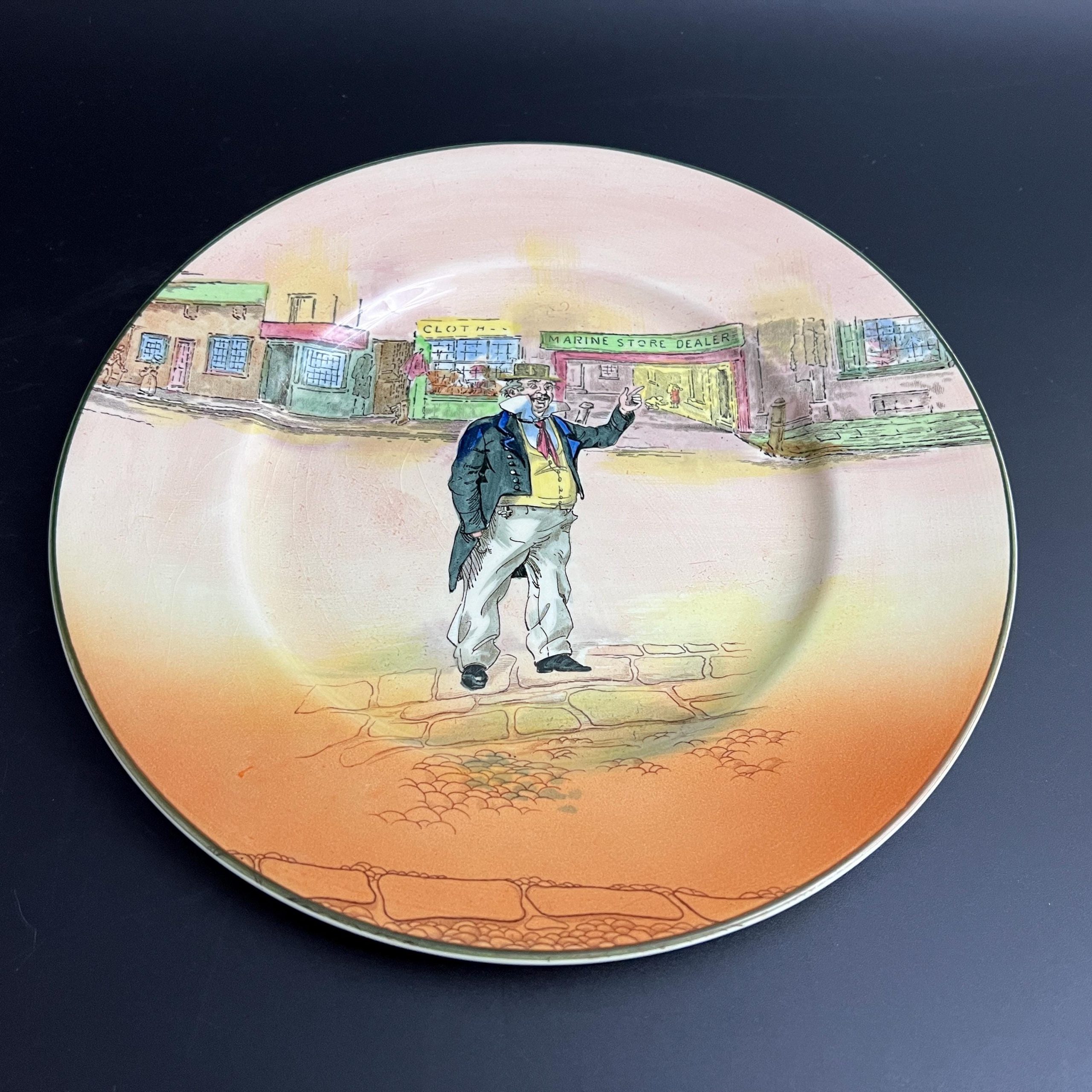 Antique Royal Doulton Dickens Ware Plates: Mr. Micawber & Captain Cuttle - Image 9