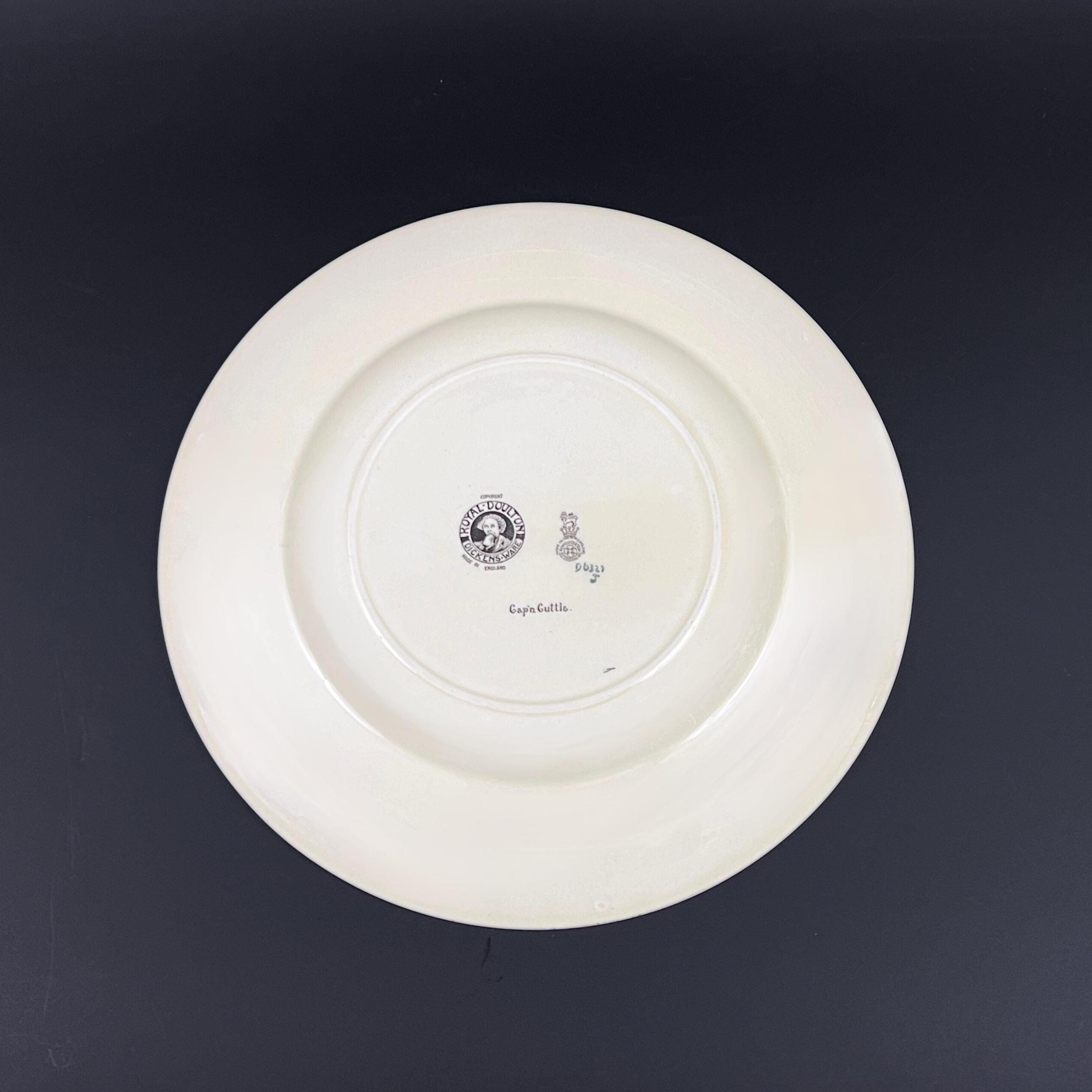 Antique Royal Doulton Dickens Ware Plates: Mr. Micawber & Captain Cuttle - Image 6
