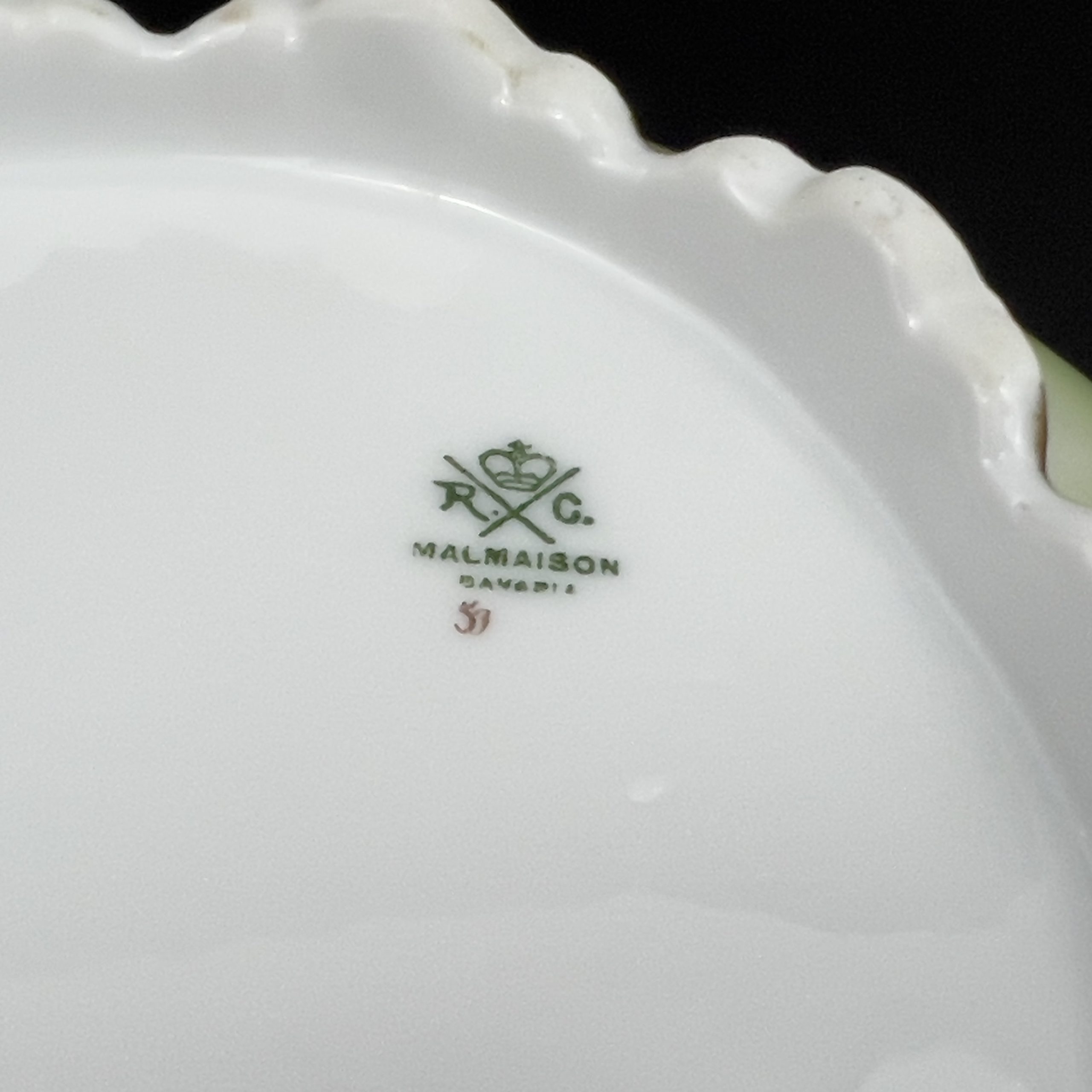 Antique Rosenthal Bavaria Bowl: Hand-Painted Roses, Gold Filigree007 - Image 11