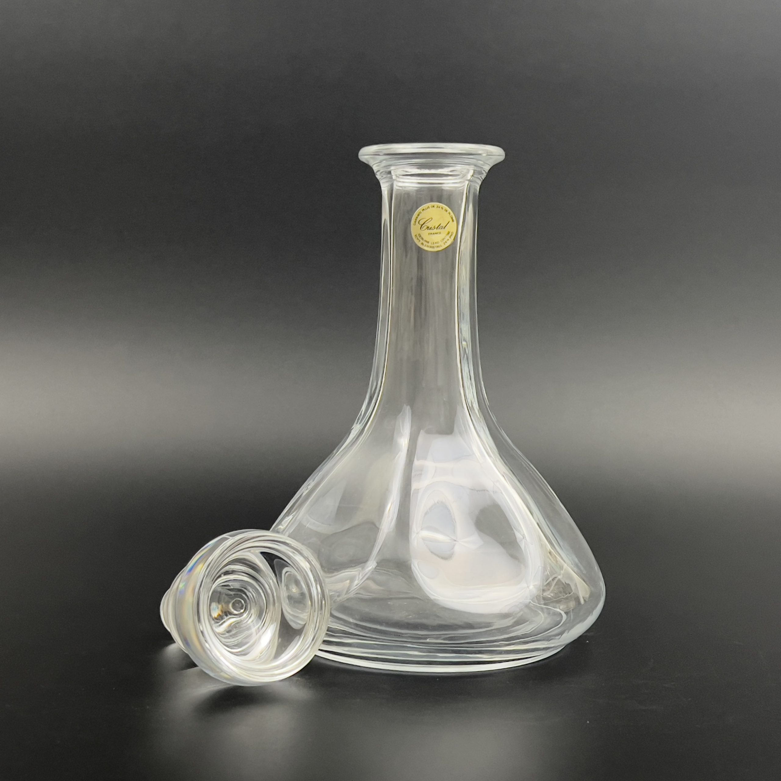 Vintage Cristal D'Arques Rambouillet Lead Crystal Decanter - French Barware
