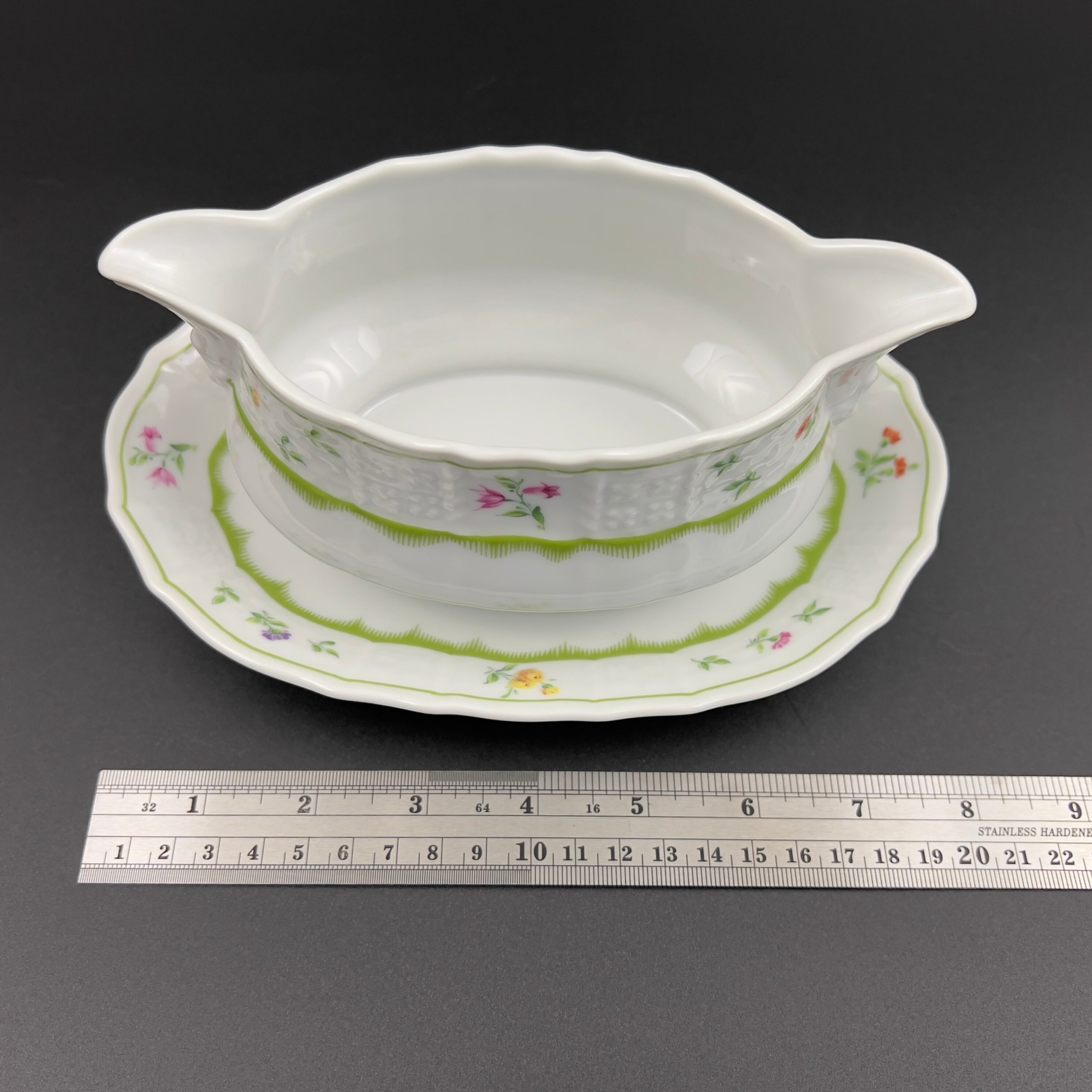 Vintage Heinrich Chambord Gravy Boat with Attached Underplate - Image 9