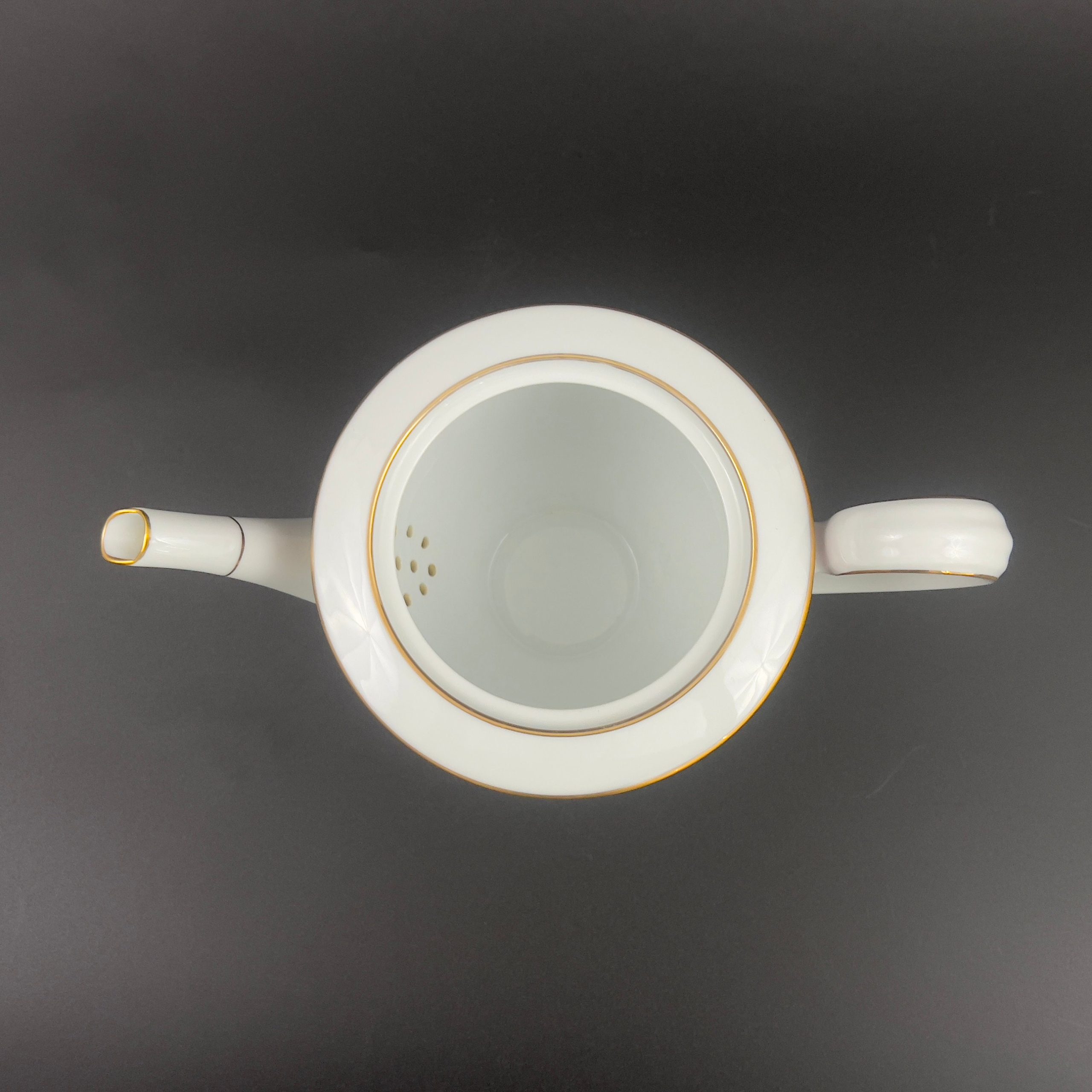 Vintage Noritake Goldmere Teapot: Red & Gold Porcelain, Japan (6525) - Image 8