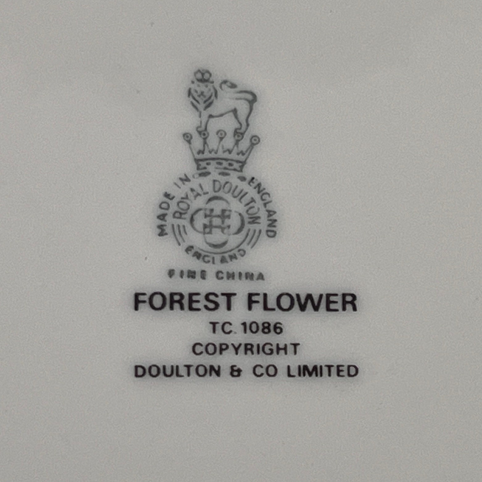 Vintage Royal Doulton Appetizer Plates: Mid-Century Forest Flower Set - Image 10