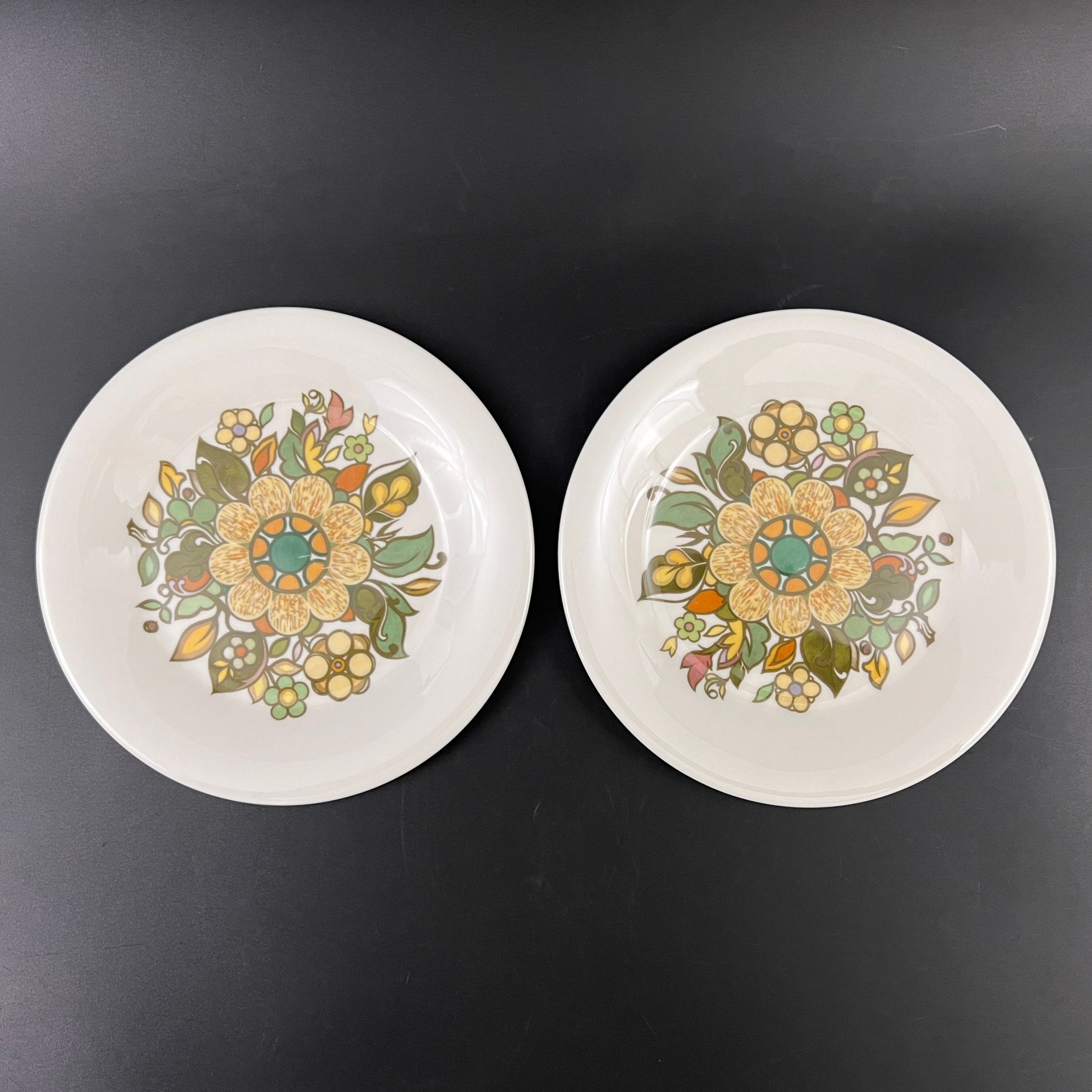 Vintage Royal Doulton Appetizer Plates: Mid-Century Forest Flower Set - Image 11