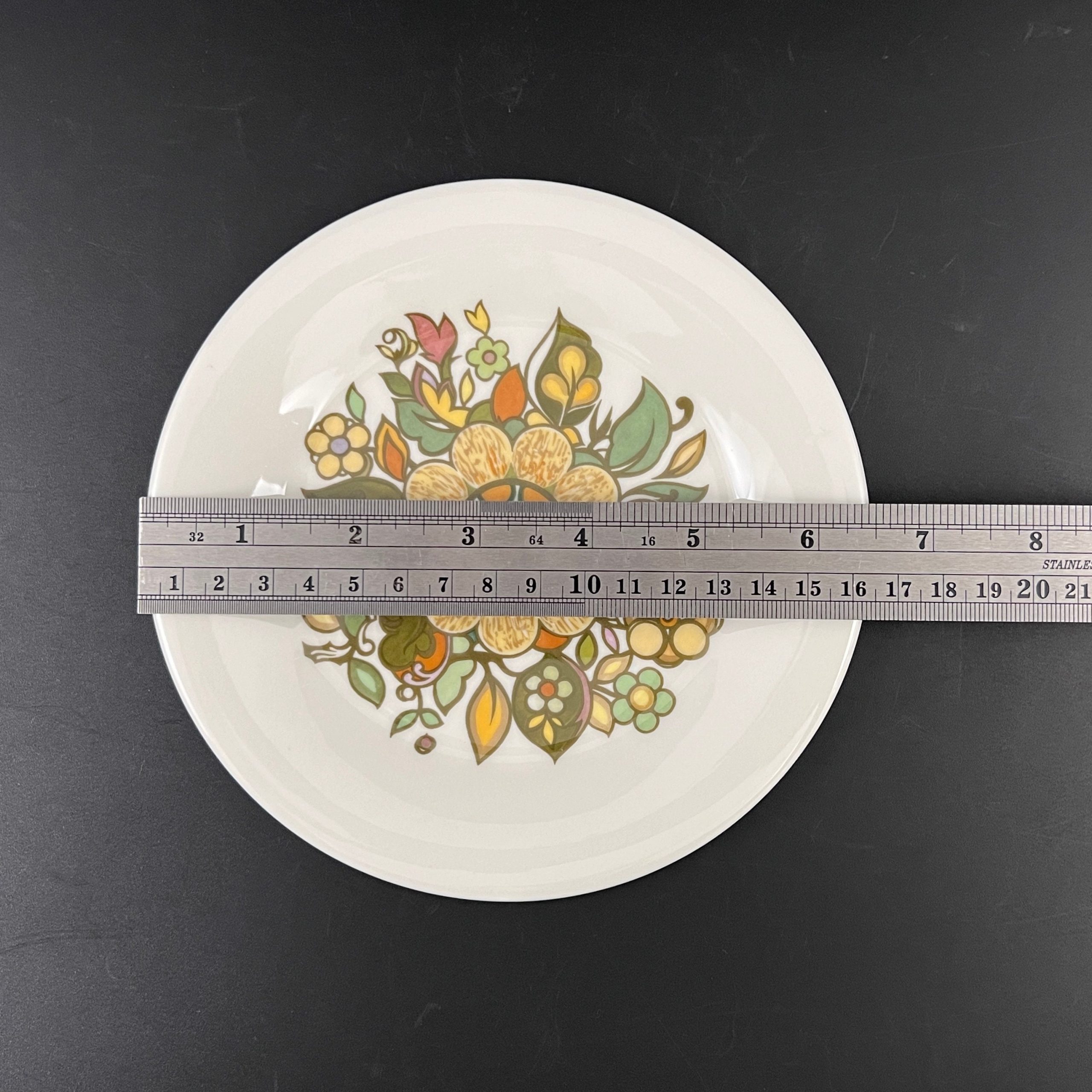 Vintage Royal Doulton Appetizer Plates: Mid-Century Forest Flower Set - Image 9