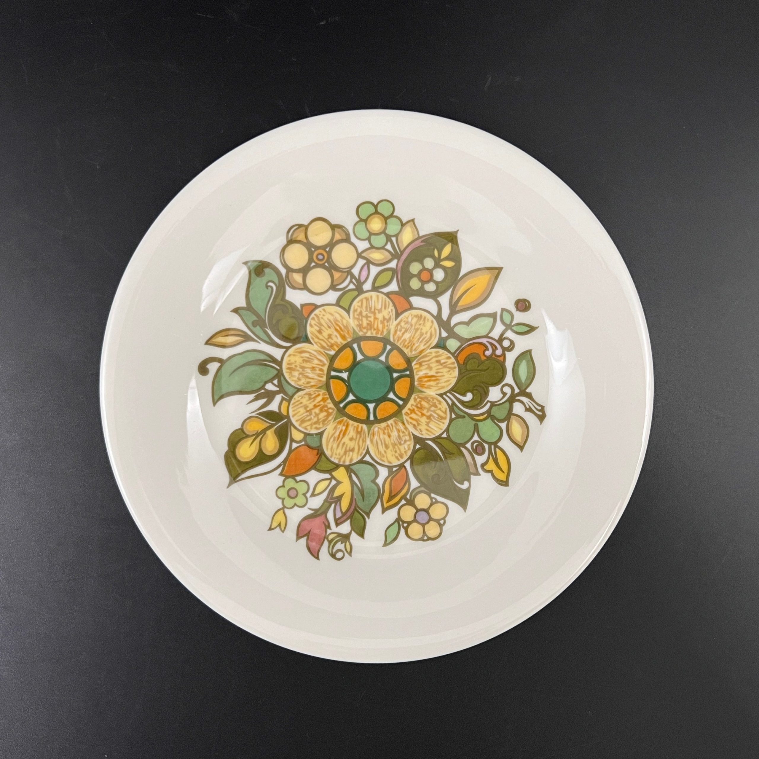 Vintage Royal Doulton Appetizer Plates: Mid-Century Forest Flower Set - Image 4
