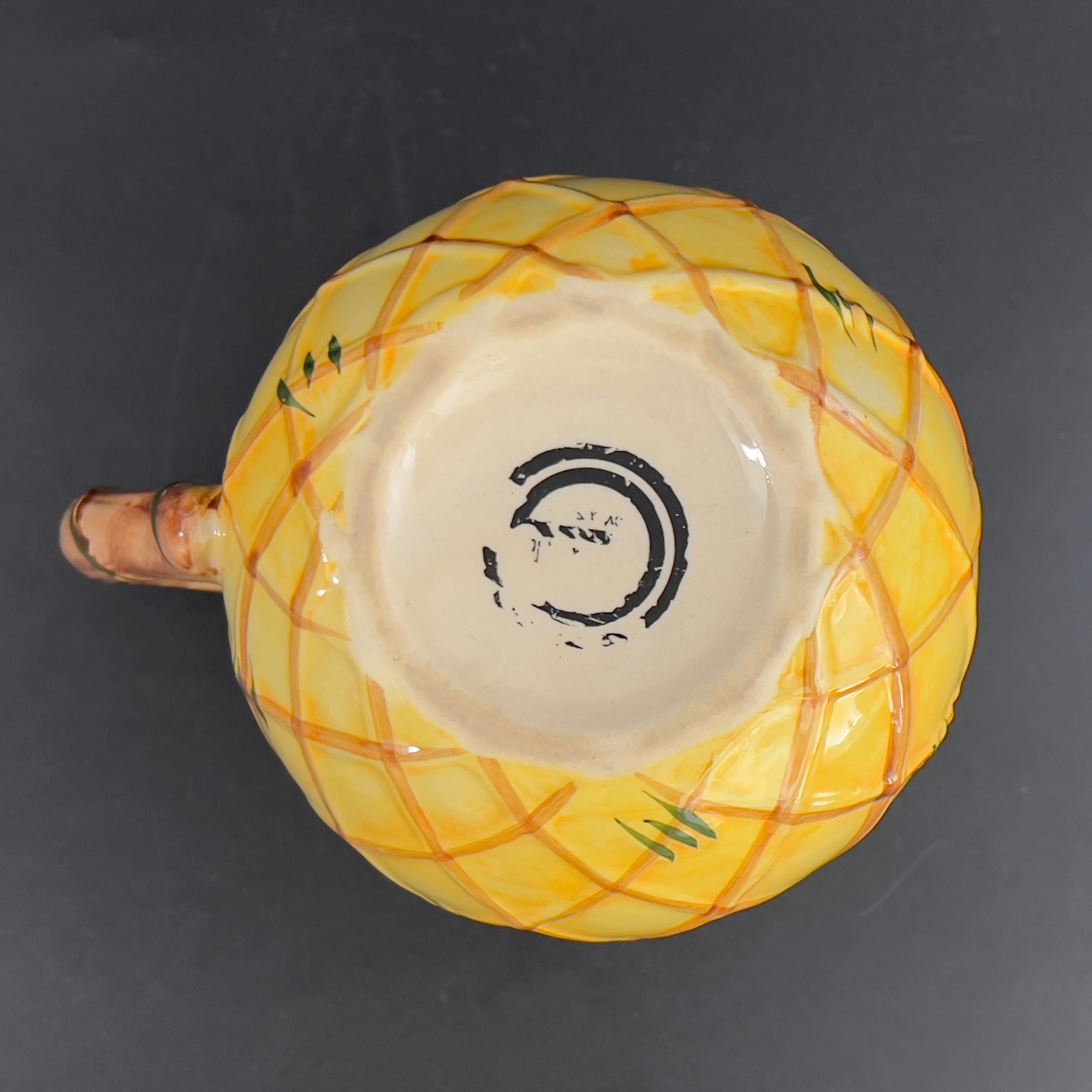 Vintage Majolica Fruit Pitcher: Hand-Painted Ceramic Sangria Server - Image 11