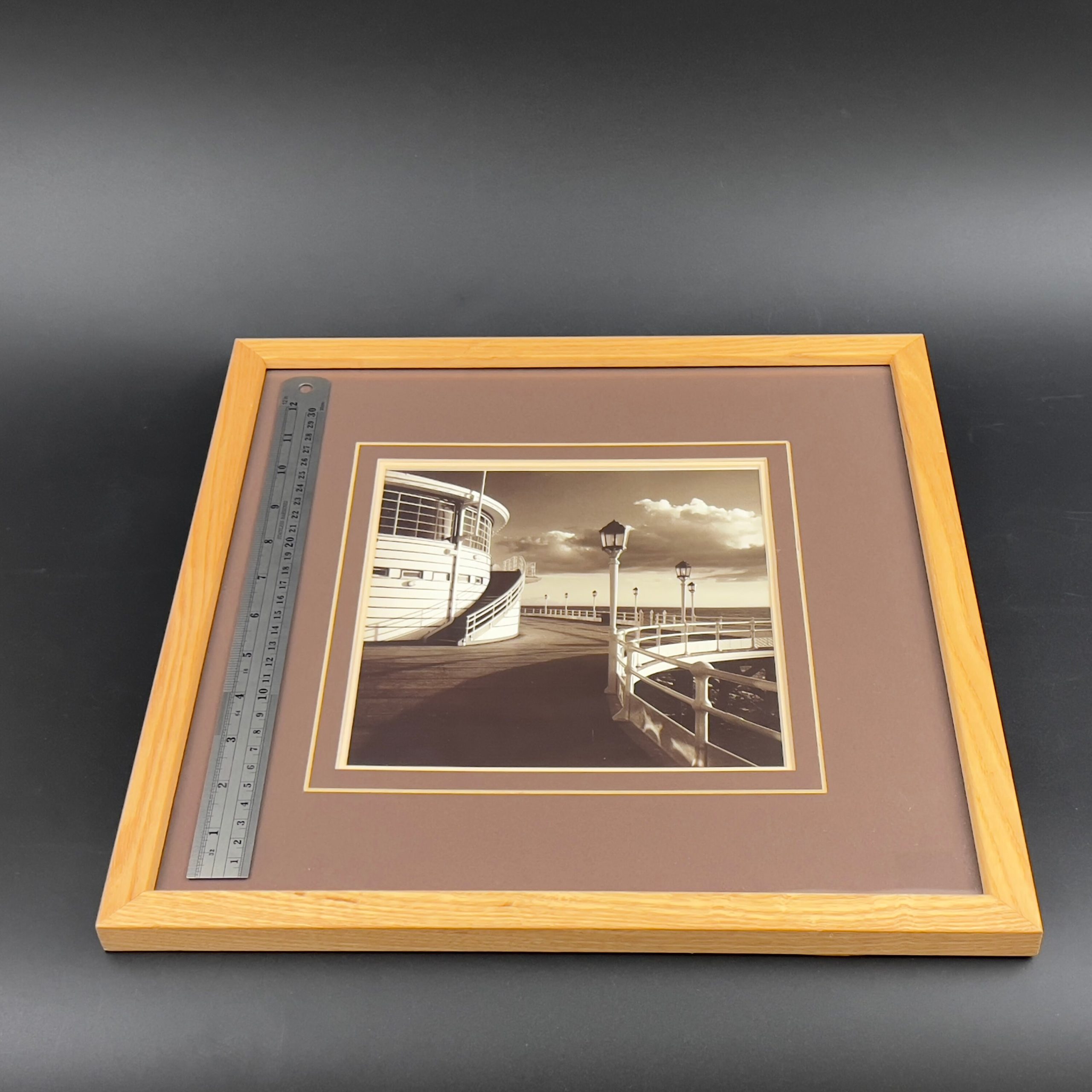 Vintage Framed Photograph: Worthing Pier, England by Jo Crowther - Image 9