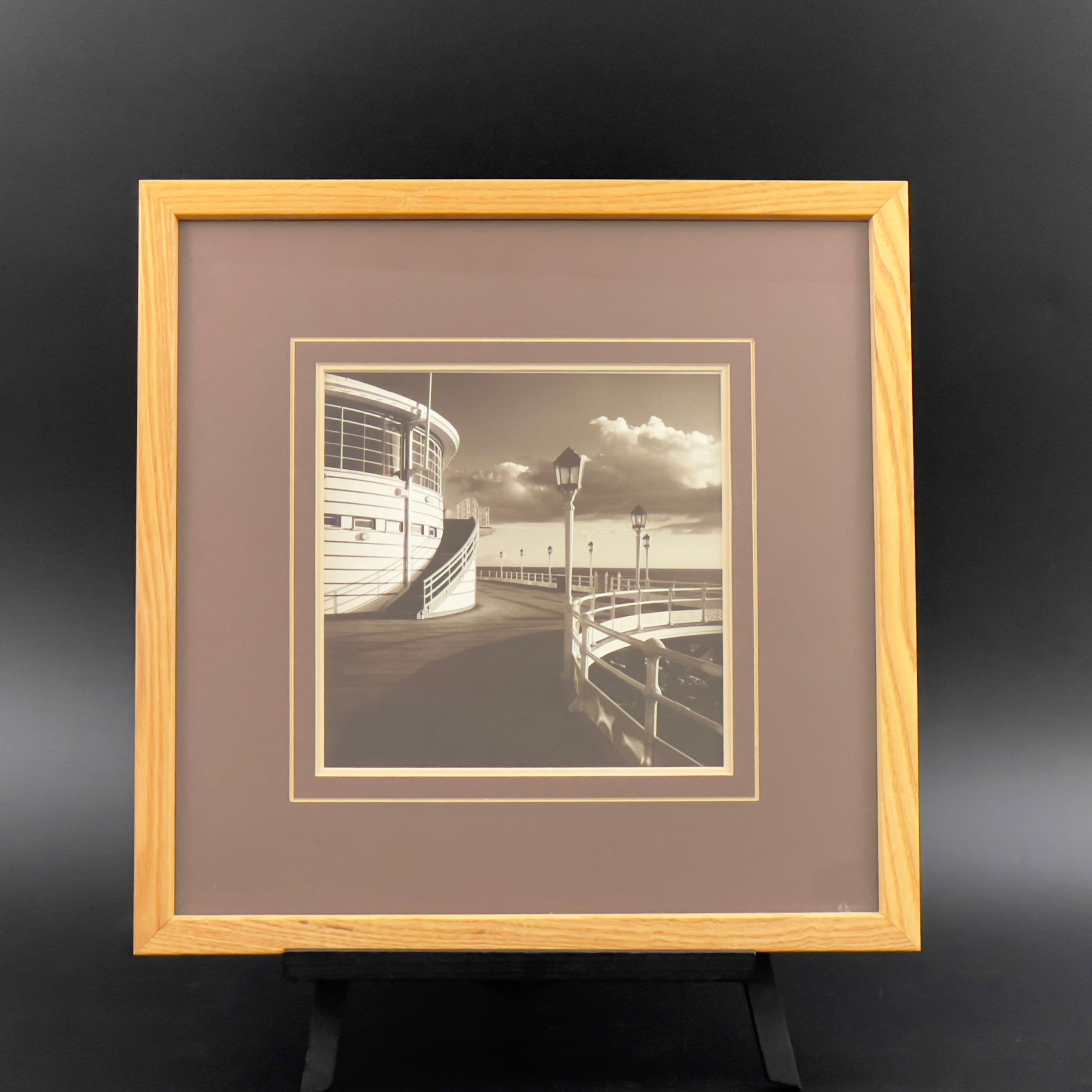 Vintage Framed Photograph: Worthing Pier, England by Jo Crowther
