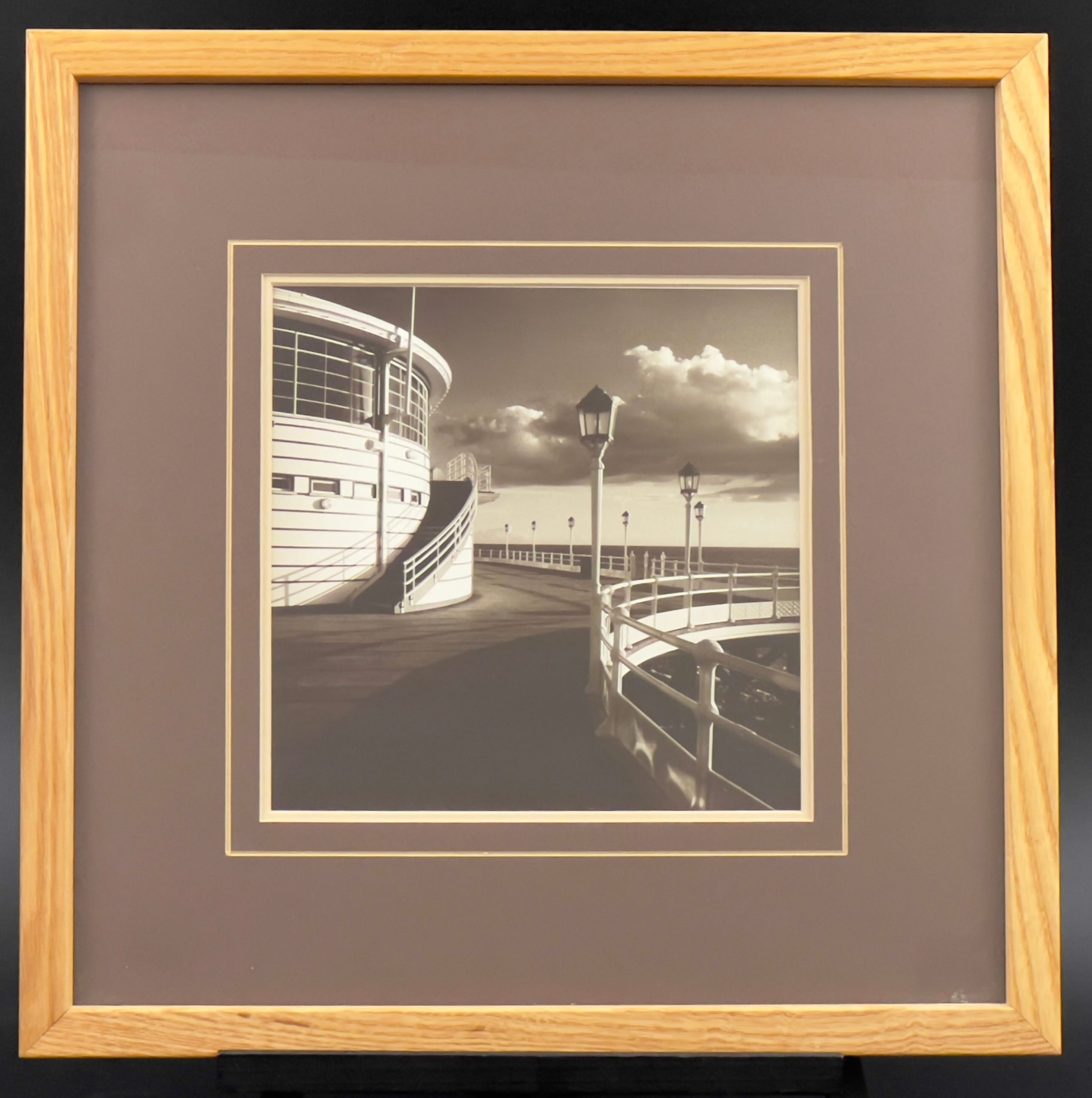 Vintage Framed Photograph: Worthing Pier, England by Jo Crowther - Image 3