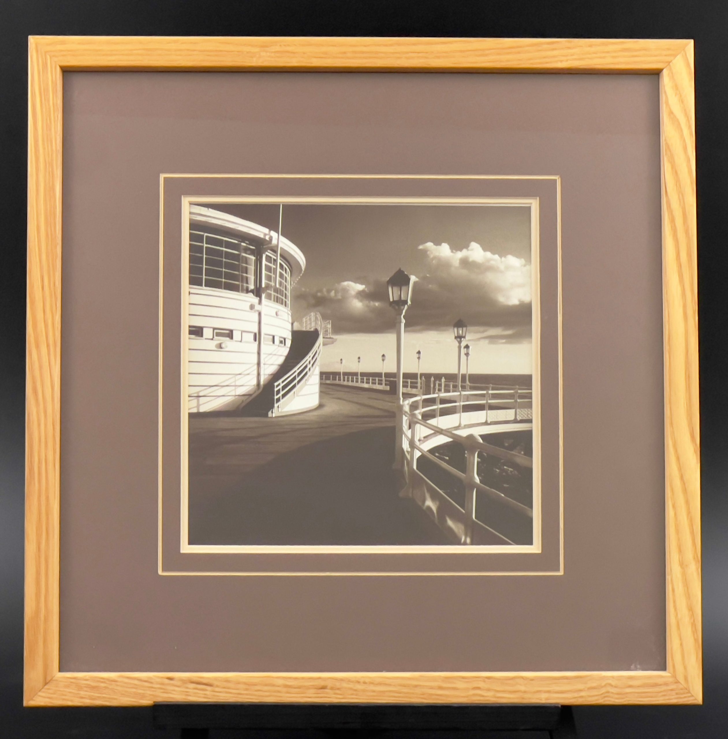 Vintage Framed Photograph: Worthing Pier, England by Jo Crowther - Image 4