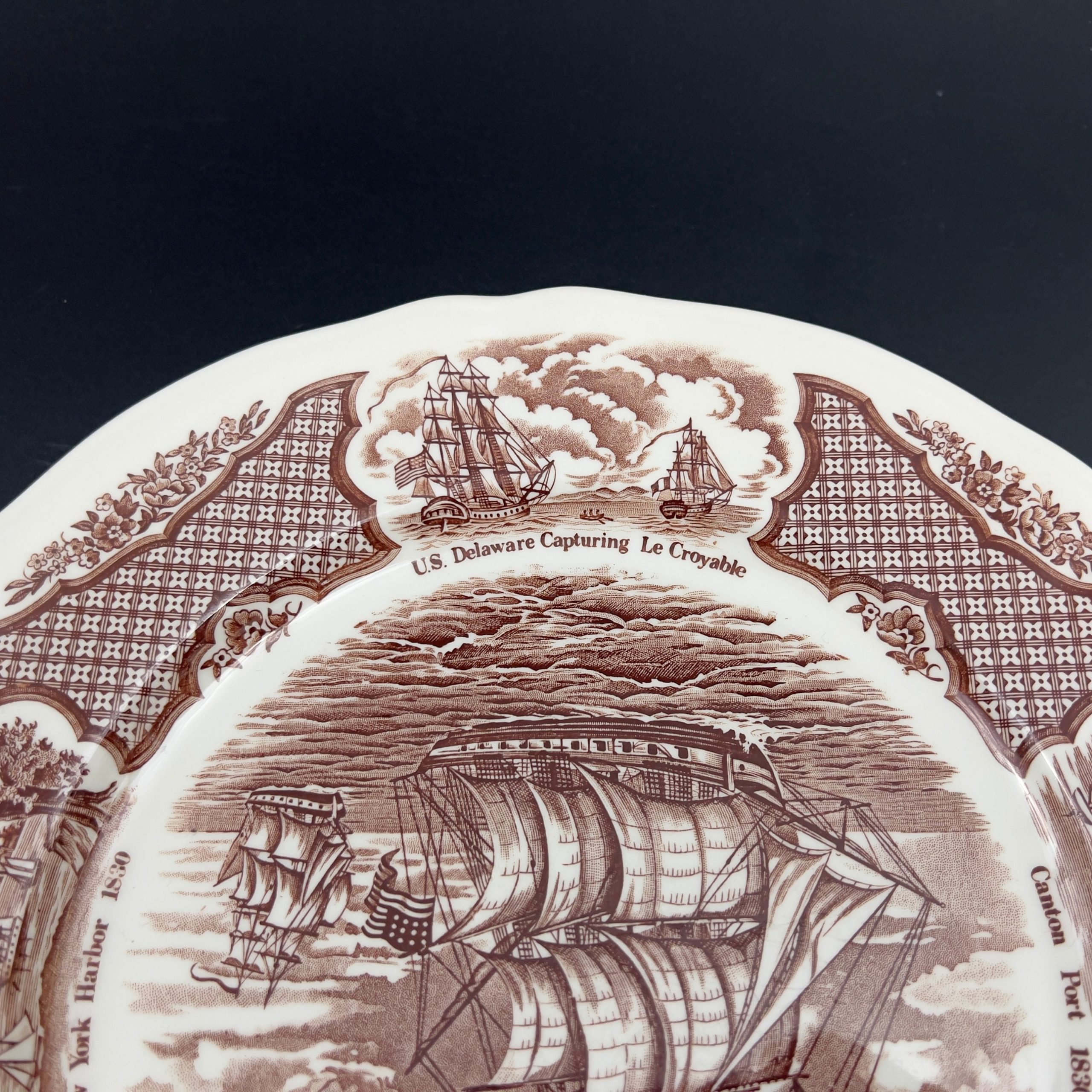 Vintage Alfred Meakin Ship Plate: "The Friendship of Salem" Nautical Decor - Image 7