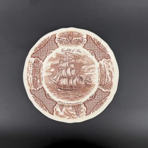 Vintage Alfred Meakin Ship Plate: "The Friendship of Salem" Nautical Decor