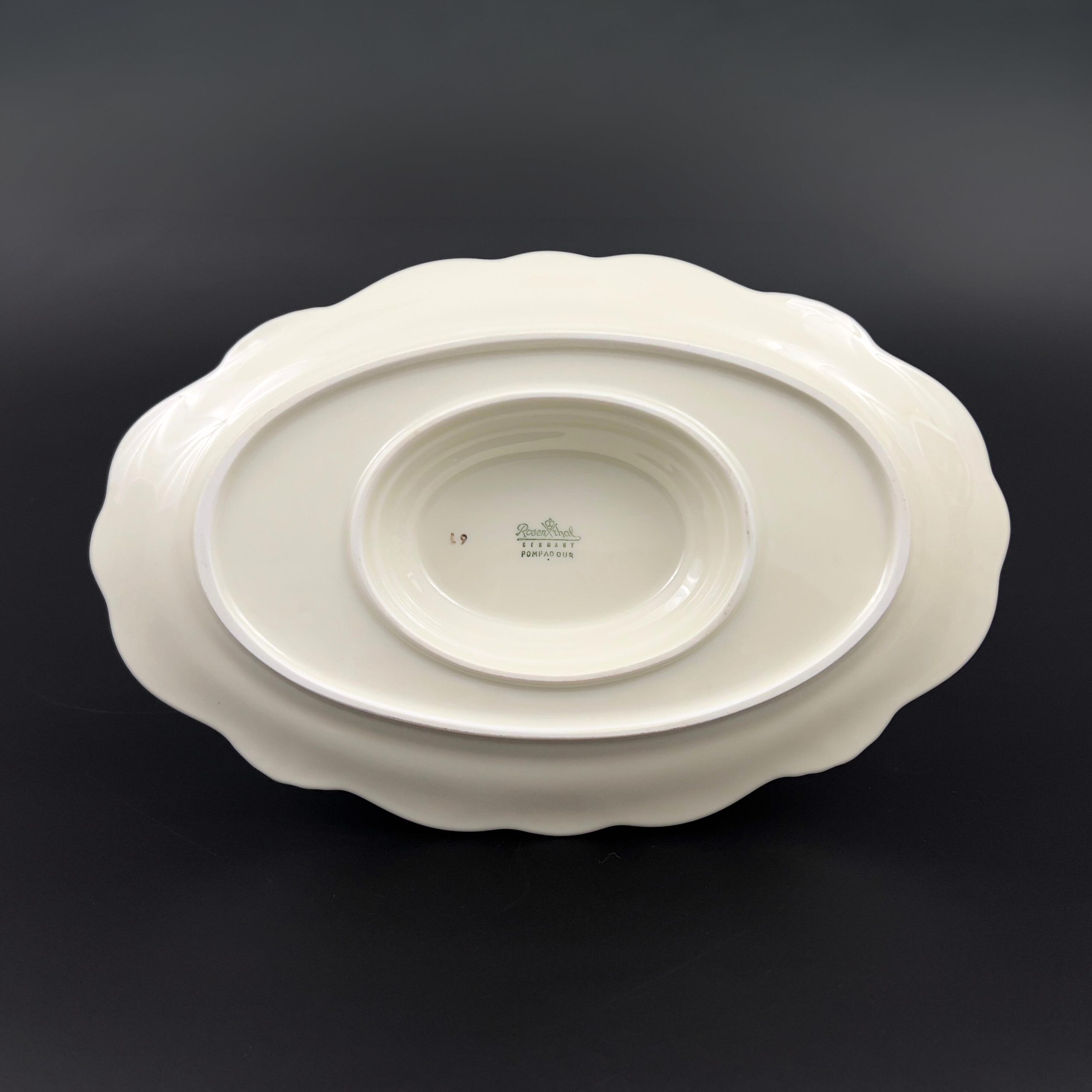 Vintage Rosenthal Moss Rose Gravy Boat with Attached Underplate - Image 11
