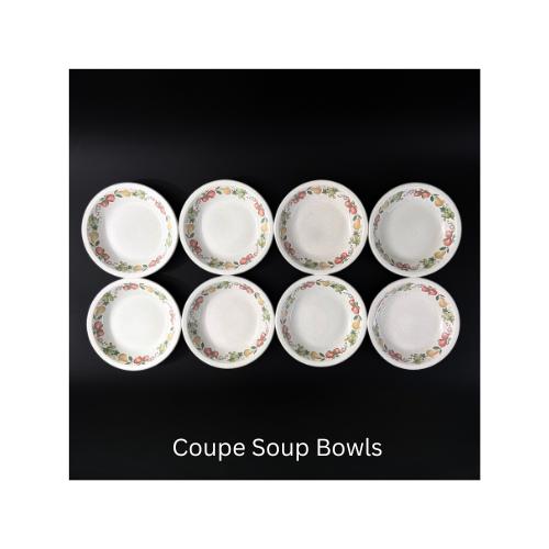 Wedgwood Quince Stoneware Plates: Fruit Border, Vintage Dinnerware (Set of 8) - Image 10