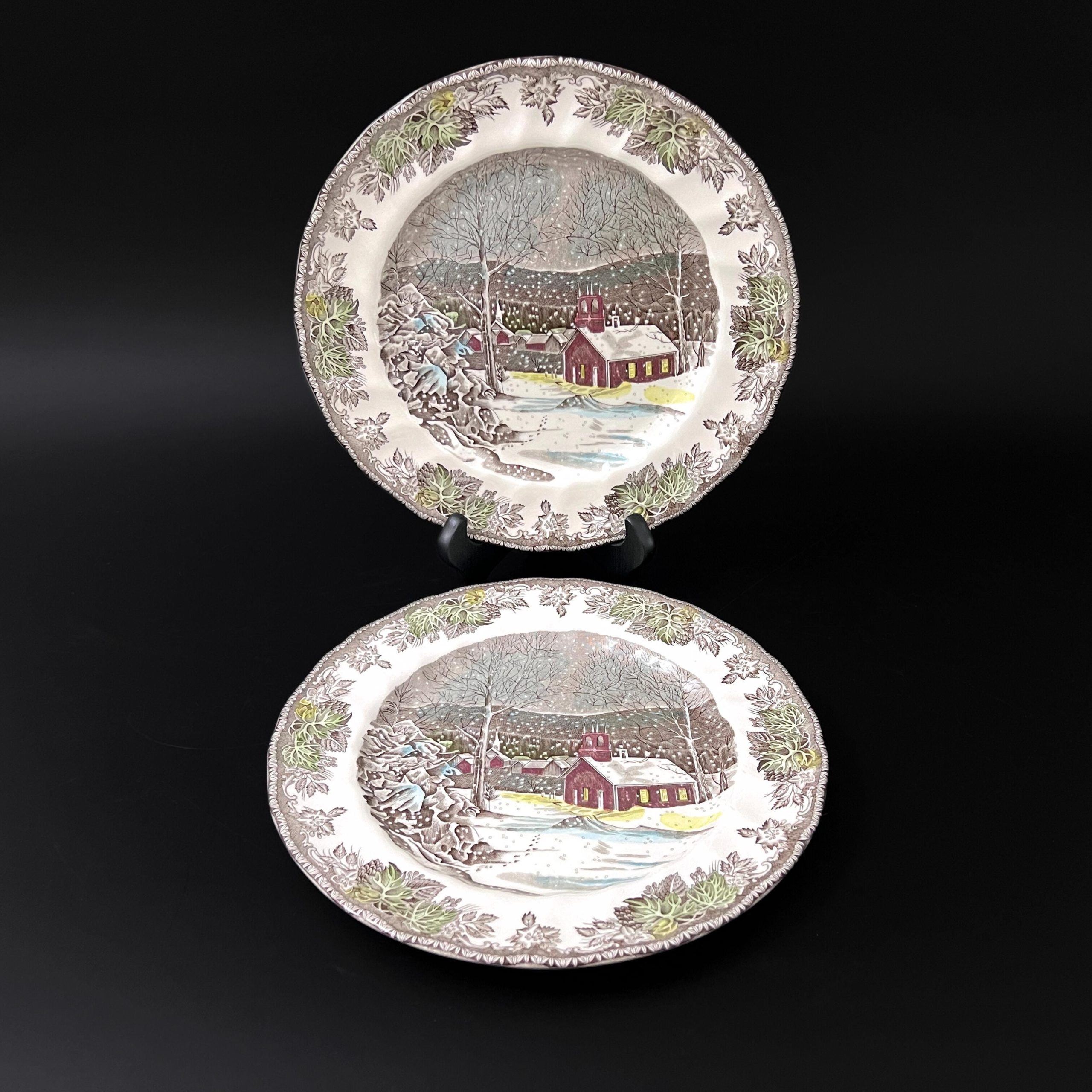 Johnson Brothers Friendly Village Dinner Plates (Set of 2): Vintage English Christmas Decor - Image 6