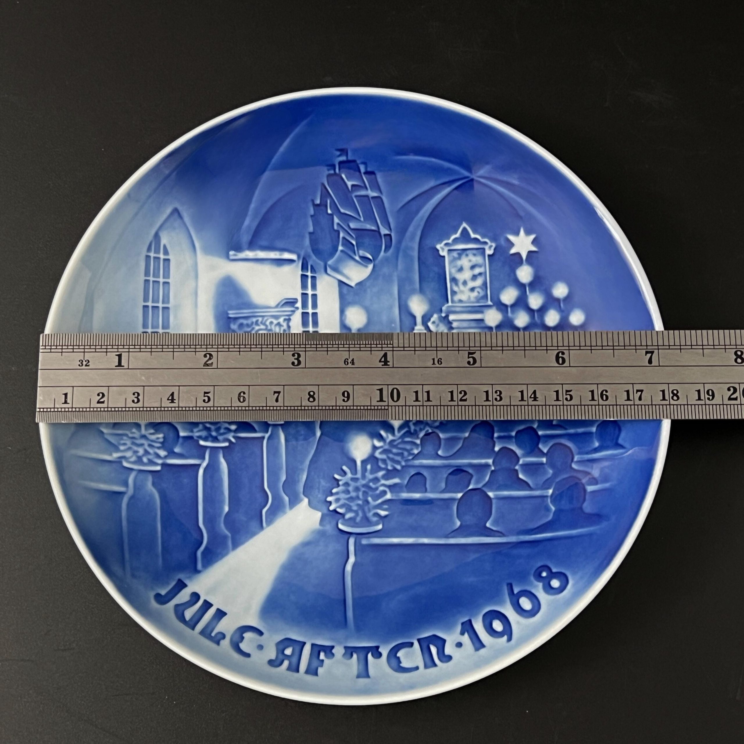 Bing & Grondahl Christmas Plate: Vintage Danish Blue Porcelain (1968-1974) - Image 11