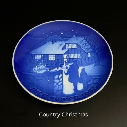 Bing & Grondahl Christmas Plate: Vintage Danish Blue Porcelain (1968-1974) - Image 7