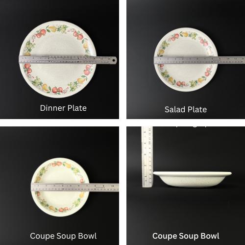 Wedgwood Quince Stoneware Plates: Fruit Border, Vintage Dinnerware (Set of 8) - Image 6