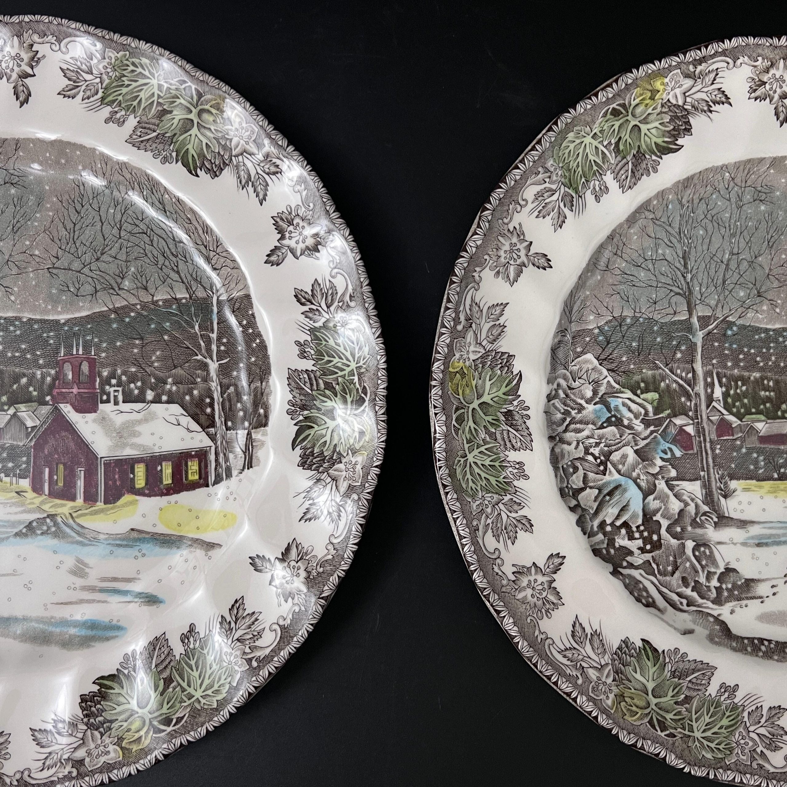 Johnson Brothers Friendly Village Dinner Plates (Set of 2): Vintage English Christmas Decor - Image 8
