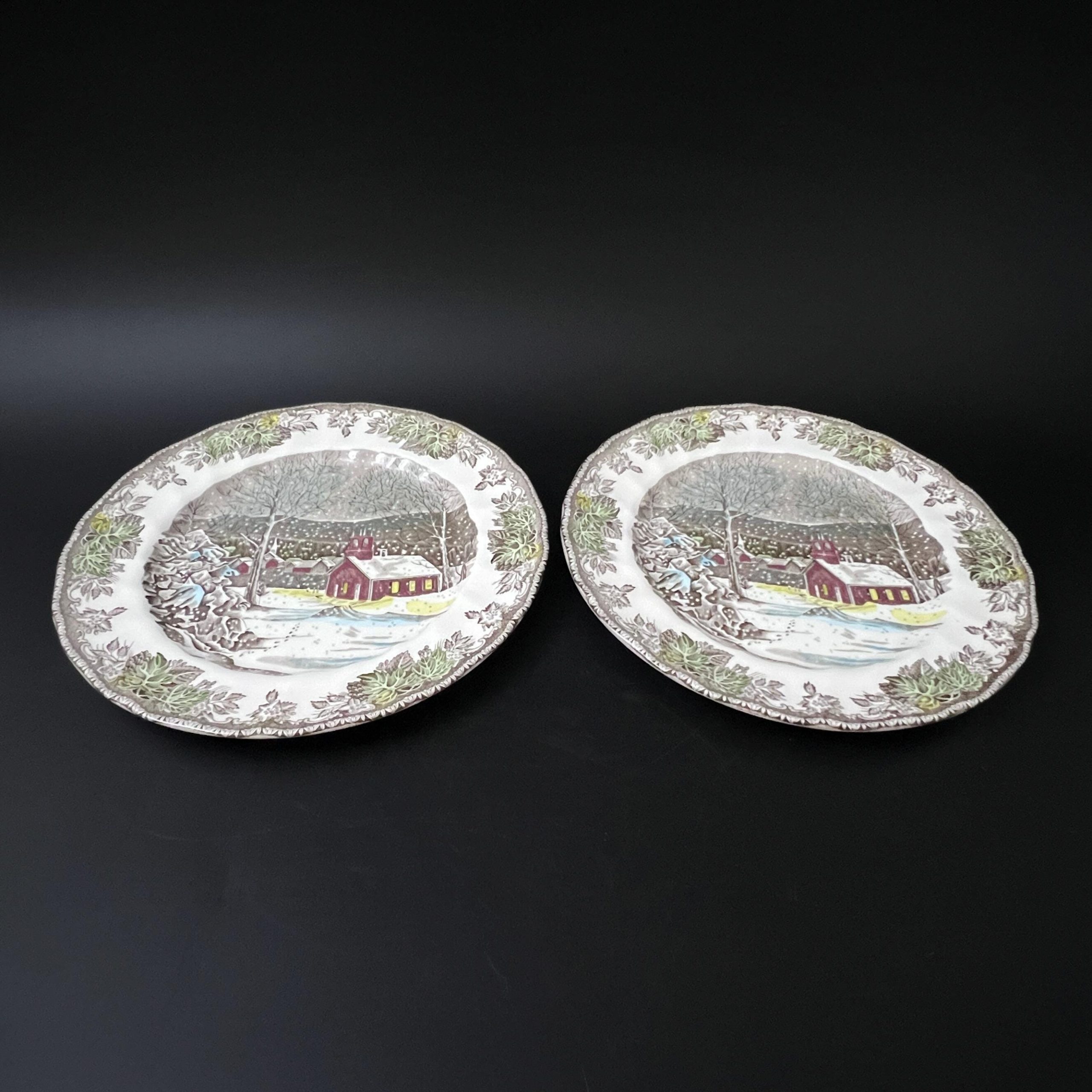 Johnson Brothers Friendly Village Dinner Plates (Set of 2): Vintage English Christmas Decor - Image 7