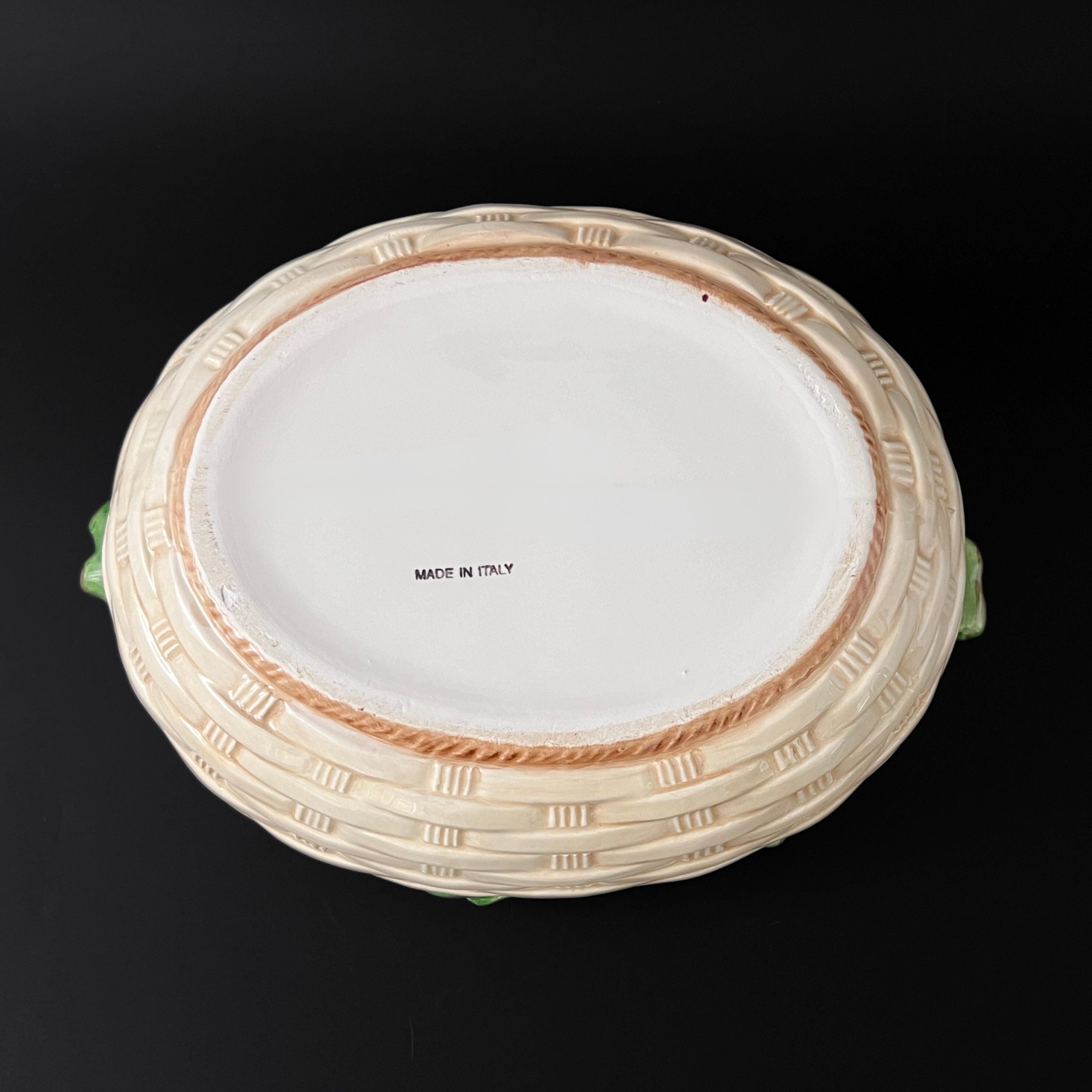 Vintage Italian Majolica Pomegranate Tureen: Mid-Century Ceramic Decor - Image 11
