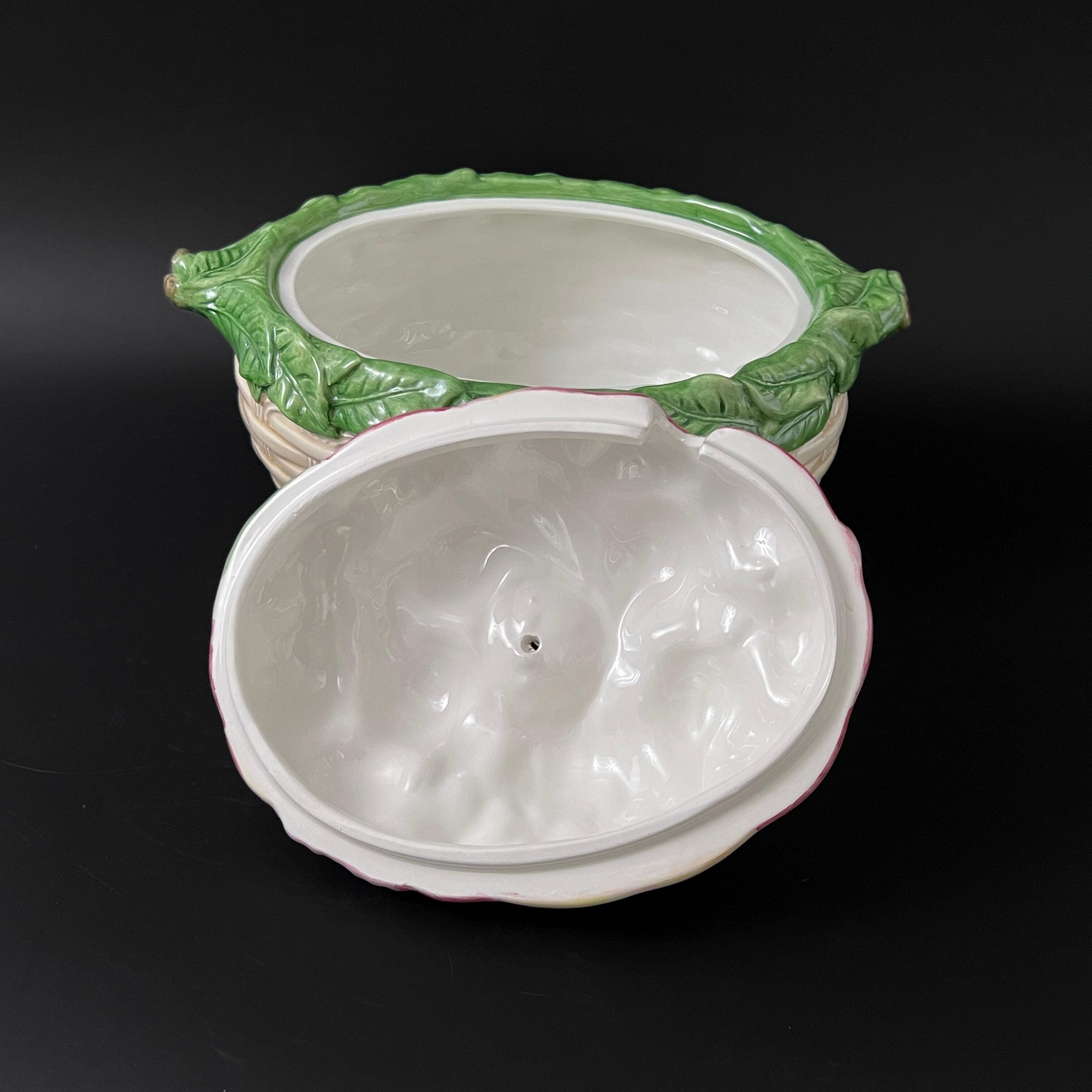 Vintage Italian Majolica Pomegranate Tureen: Mid-Century Ceramic Decor - Image 8