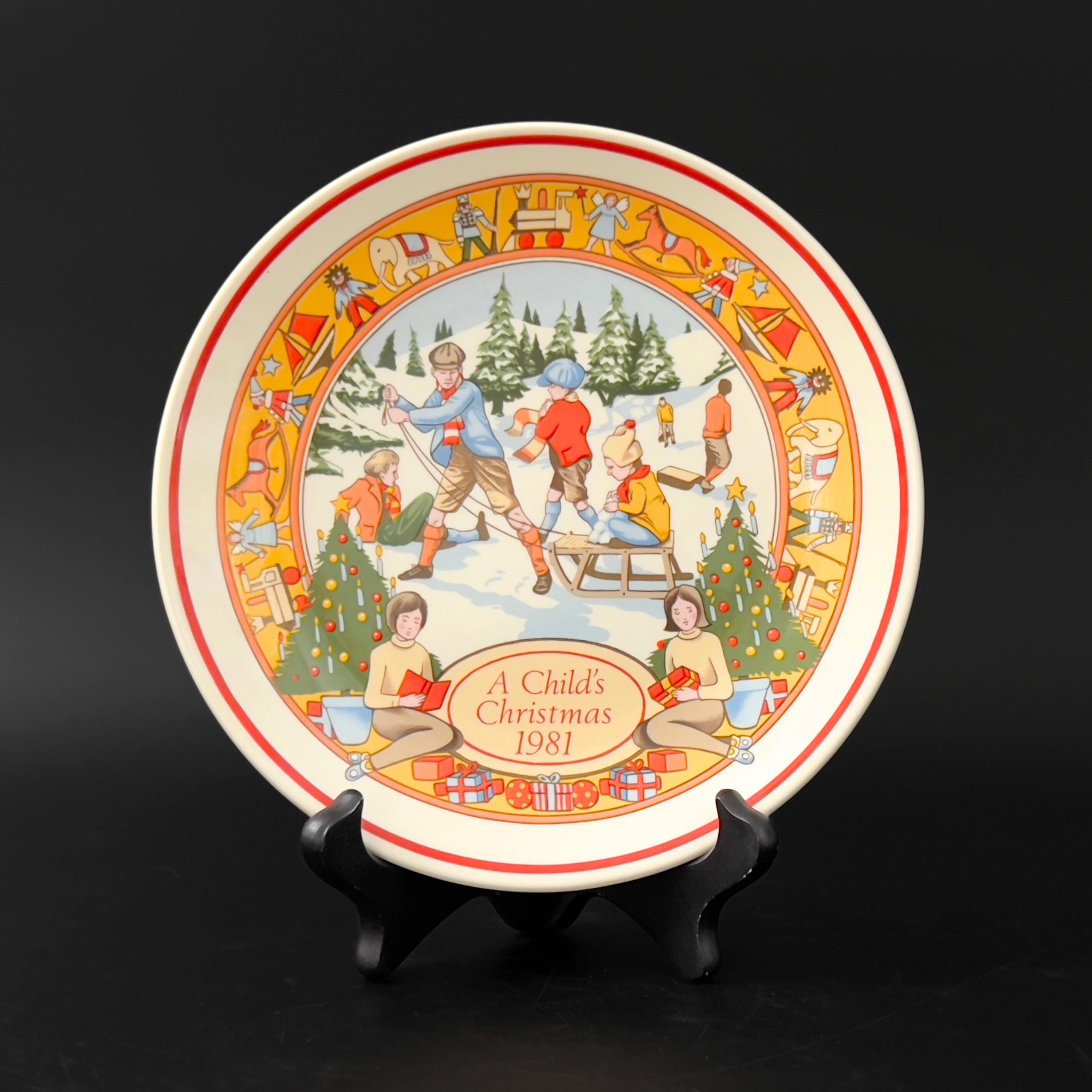 Vintage Wedgwood Christmas Plate: A Child's Christmas 1981 Collector Edition - Image 3